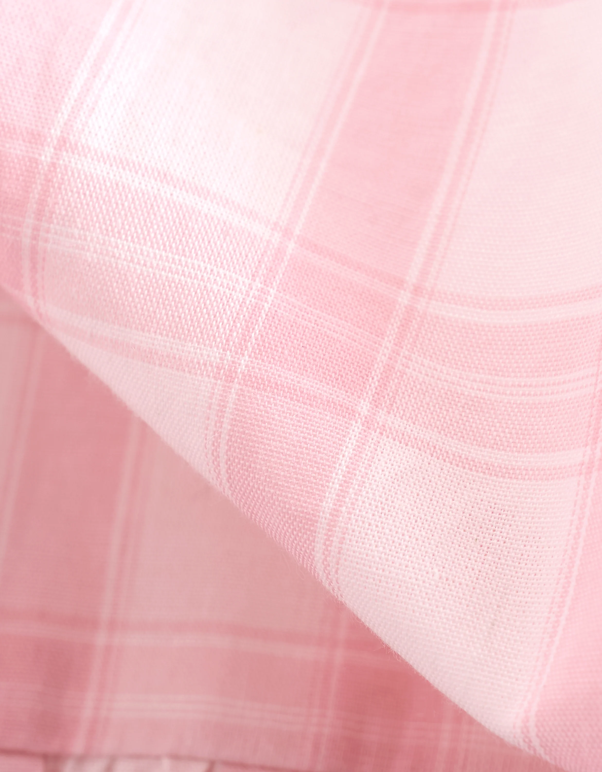 Ruffled Hem Pleated Plaid Dress - Image 7