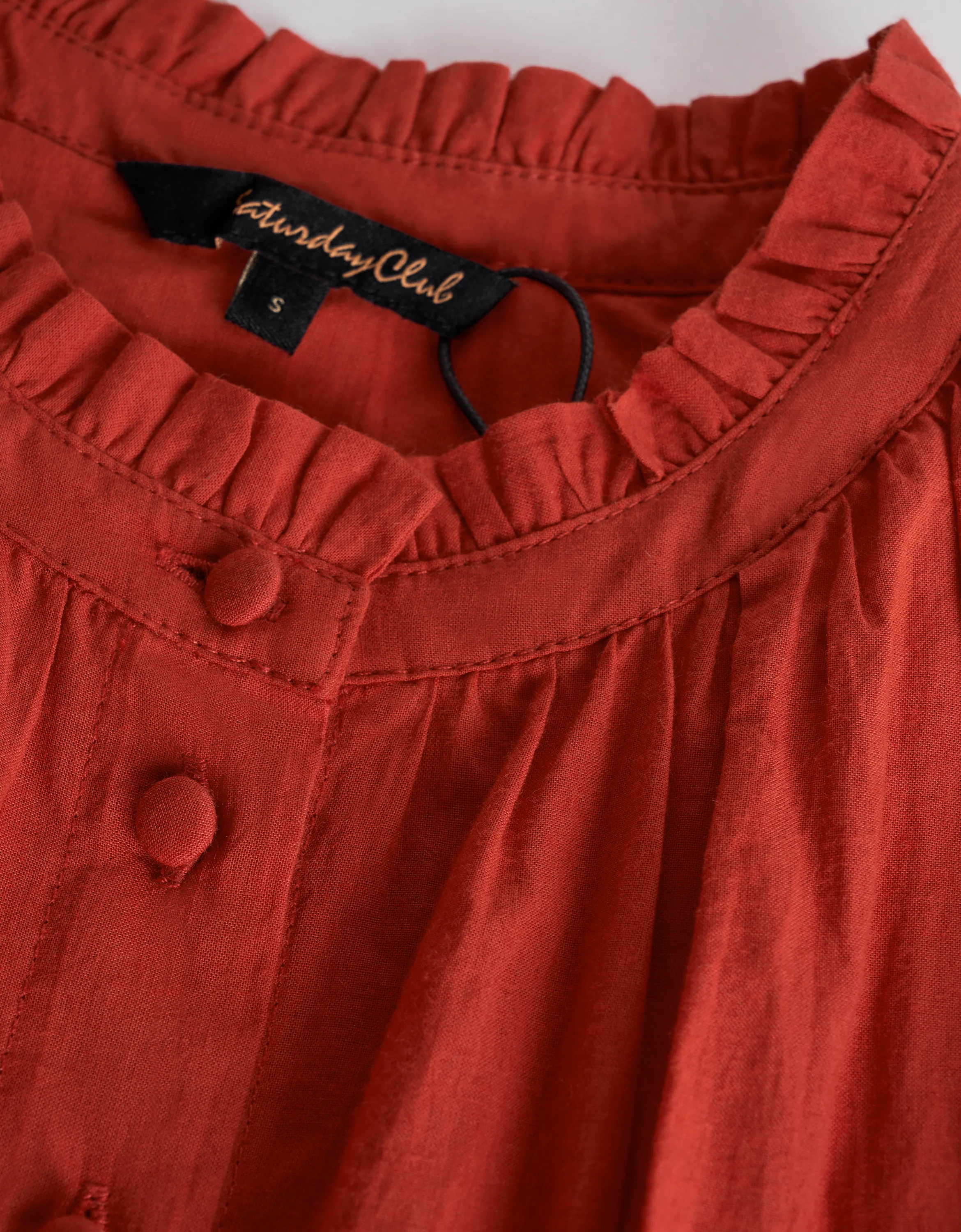 Ruffled Neck Sleeveless Embroidered Dress - Image 17