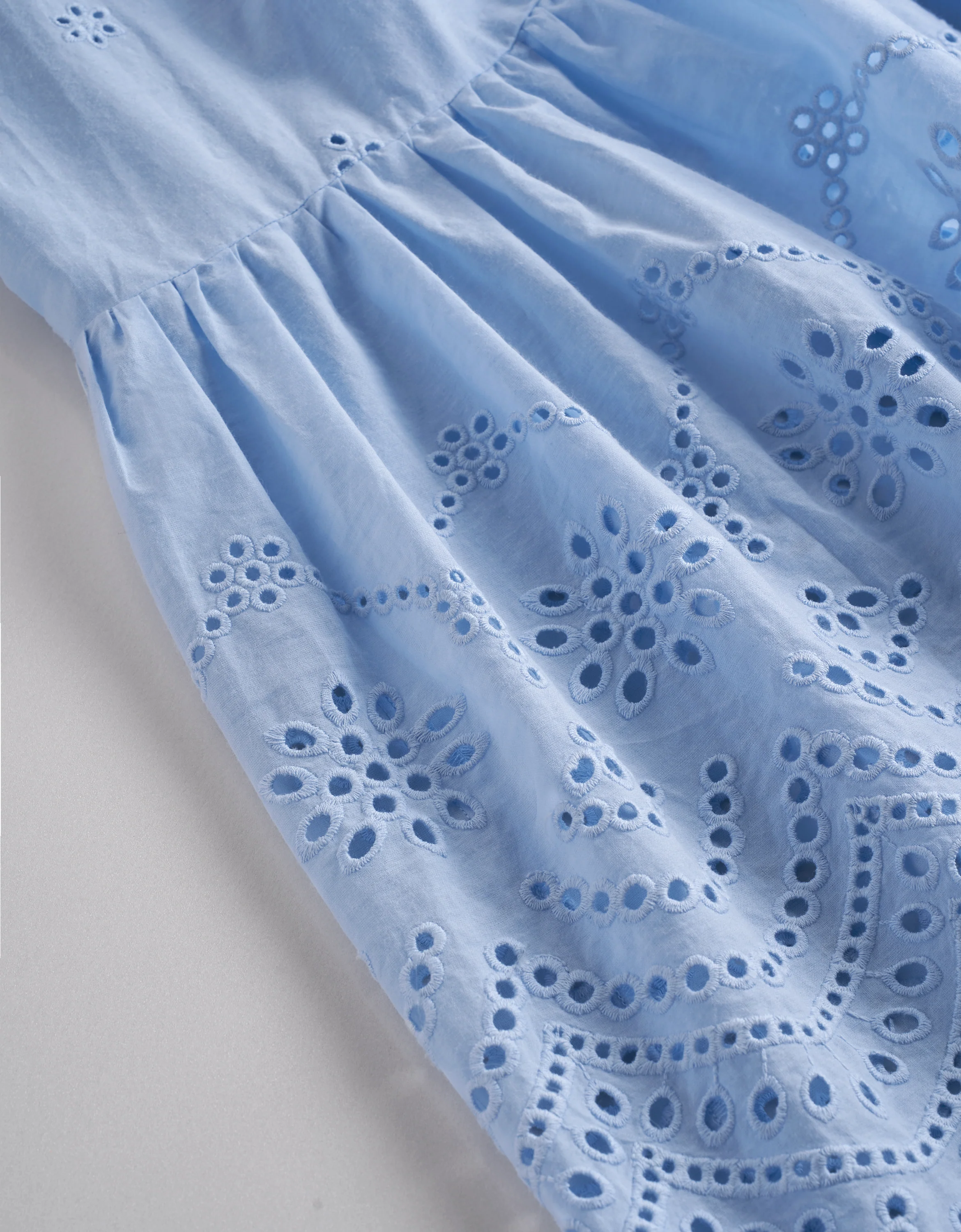 Ruffled Neck Sleeveless Embroidered Dress - Image 26