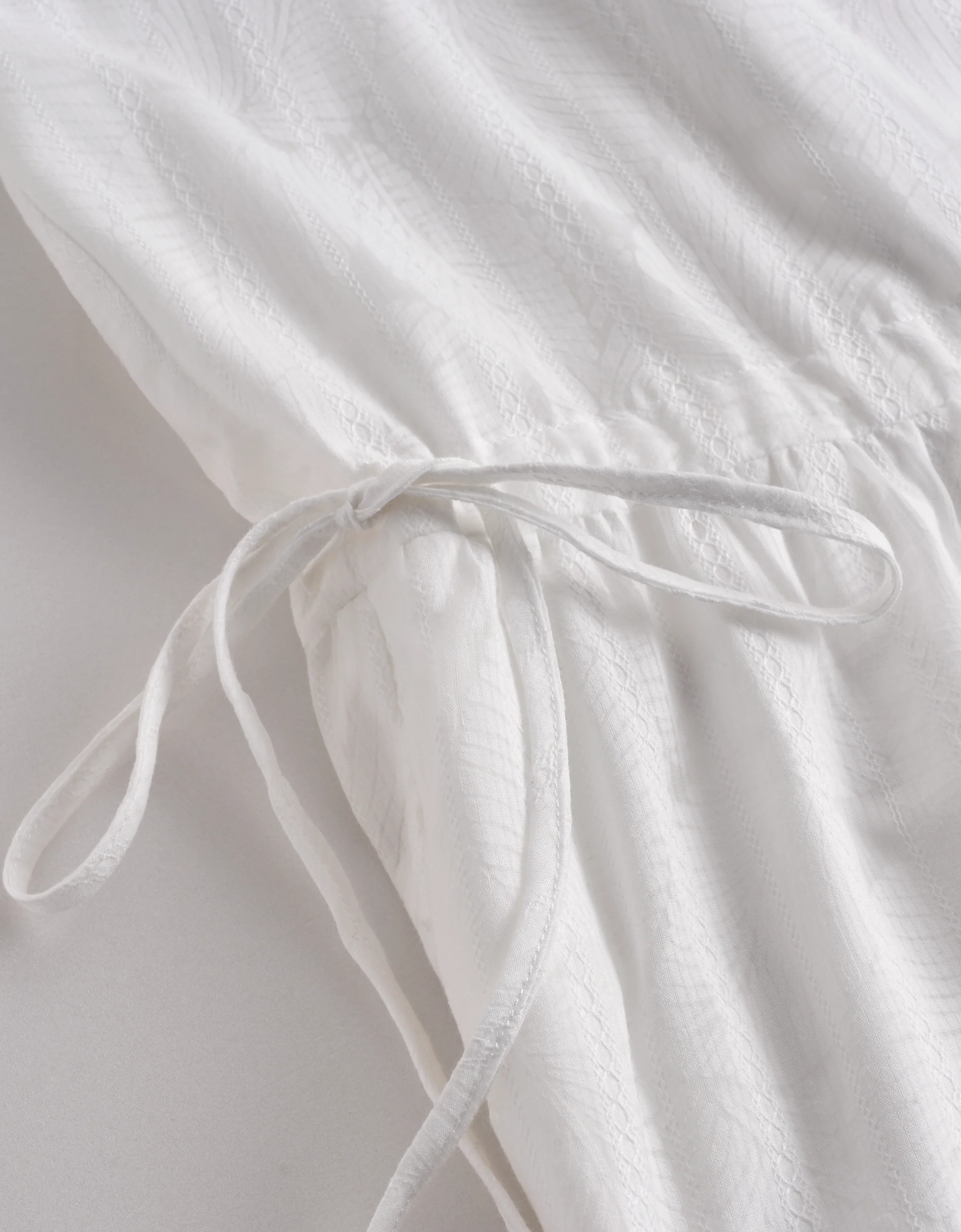 Ruffled Trim Drawstring Waist Halterneck Dress - Image 7