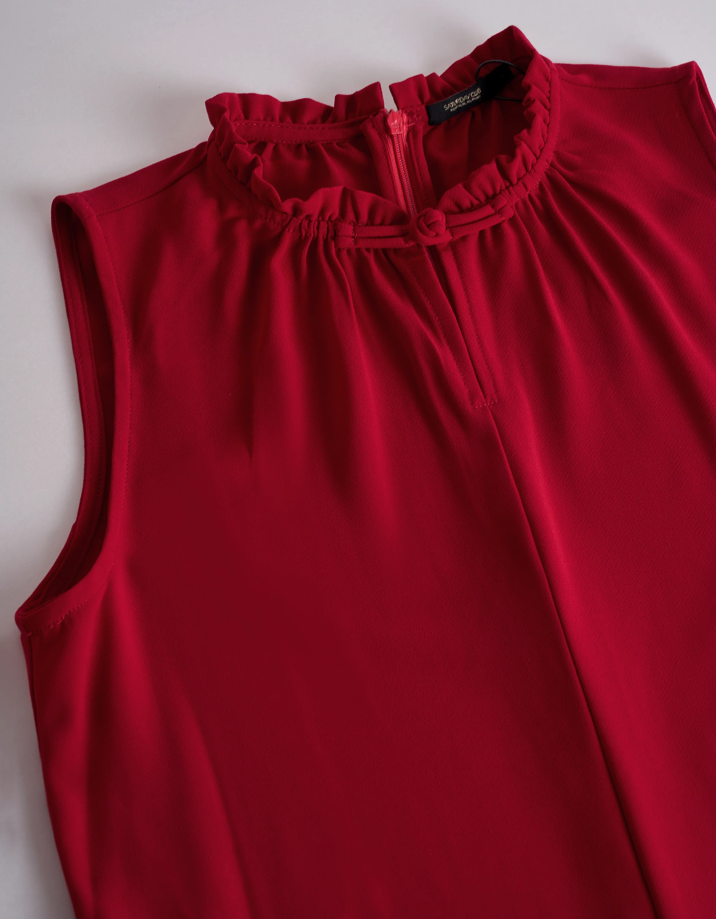 Ruffled Trim Waist Tie Sleeveless Jumpsuit - Image 13