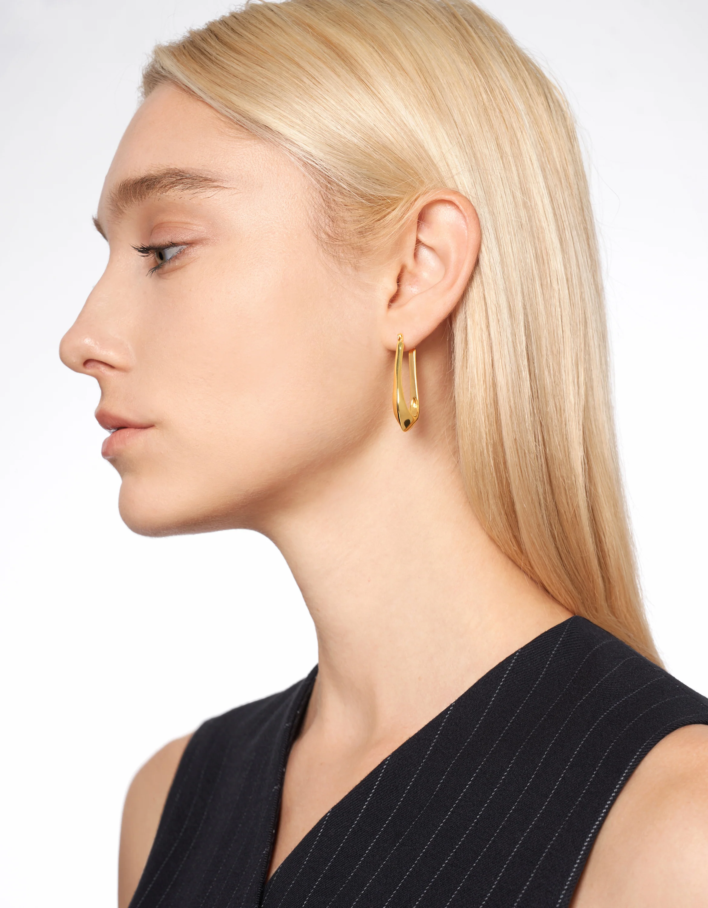RAWFINED Sailor Drop Hoop Earrings - Image 4