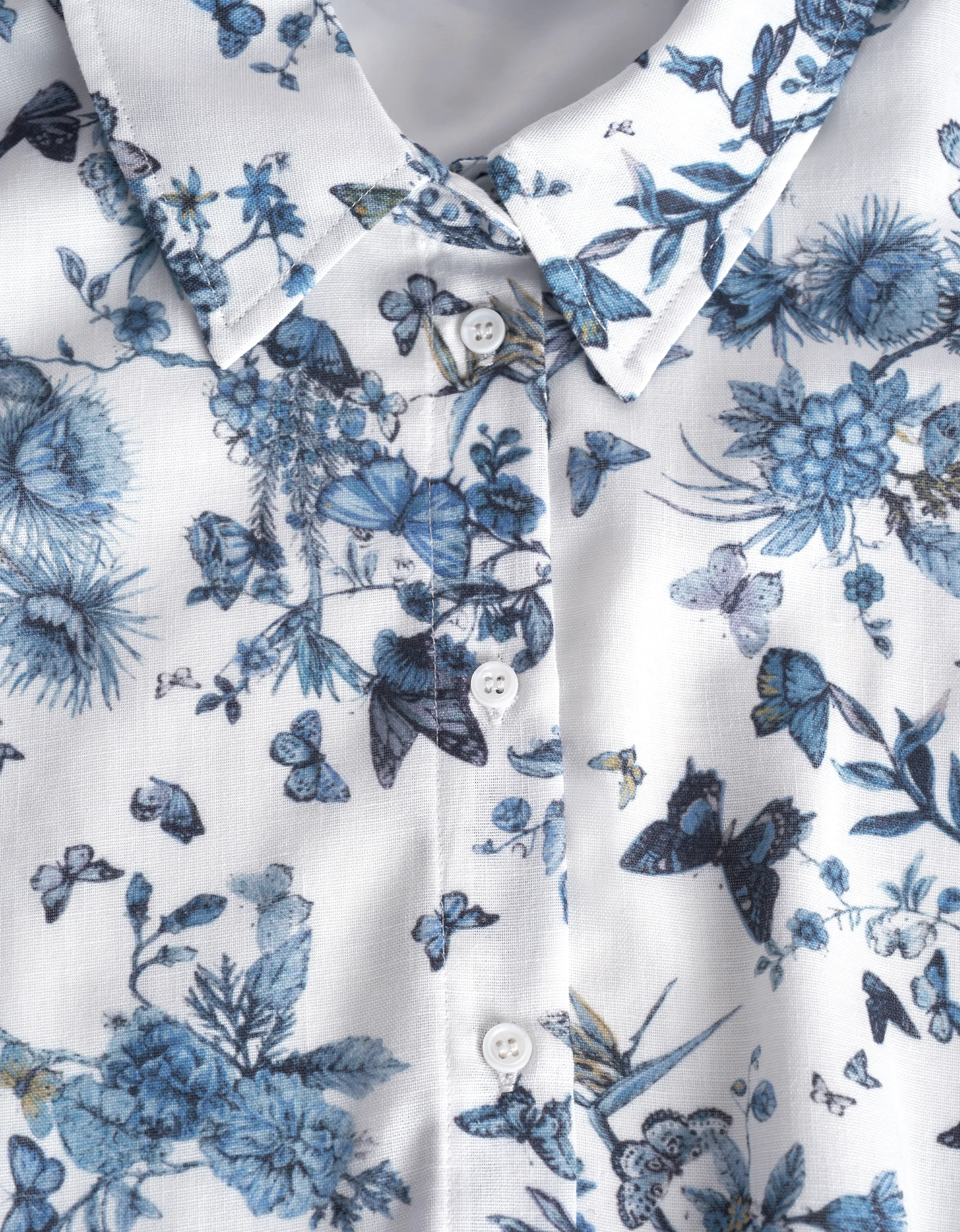 Short Sleeve Printed Midi Shirt Dress - Image 9