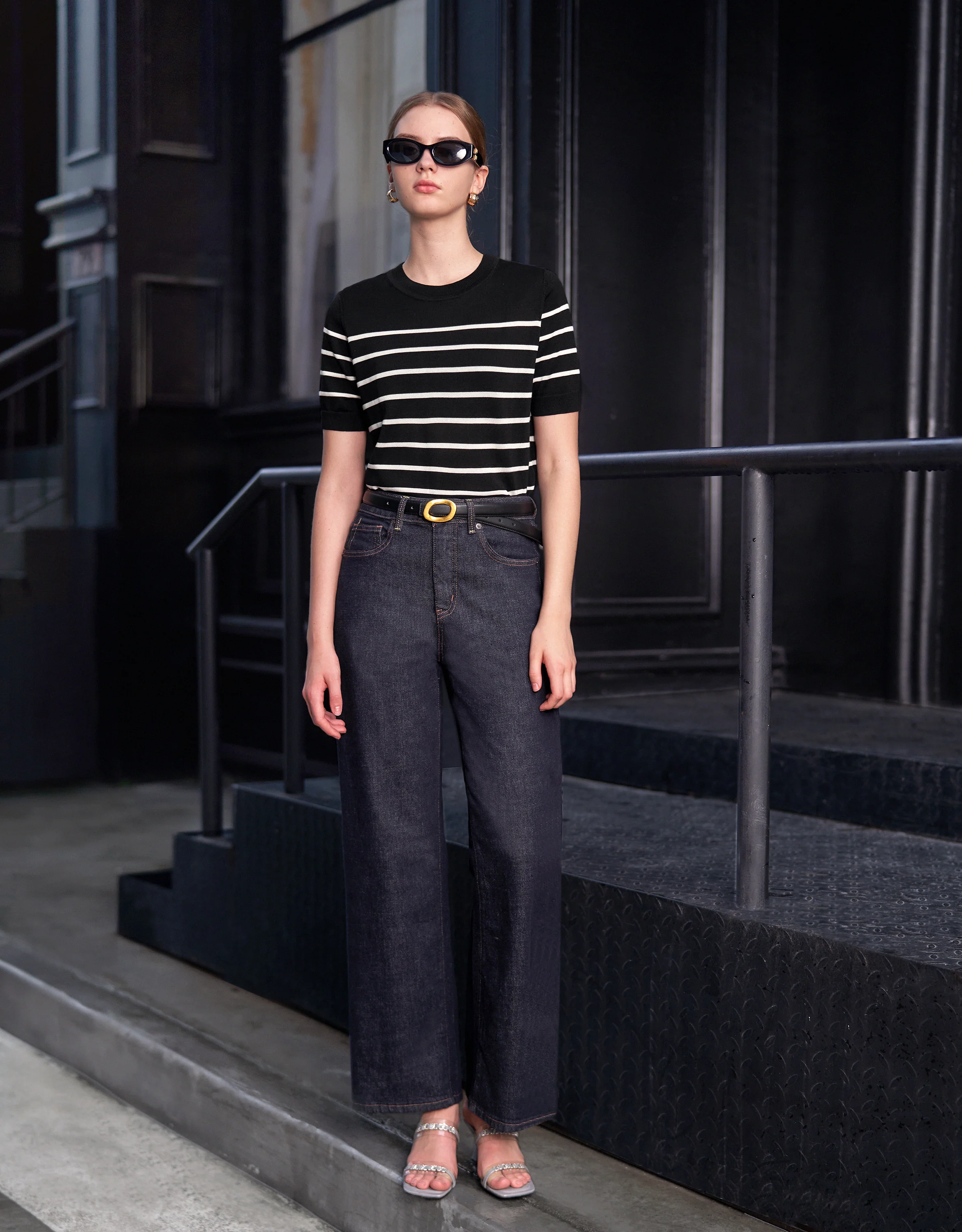 Short Sleeve Stripe T-Shirt - Image 4