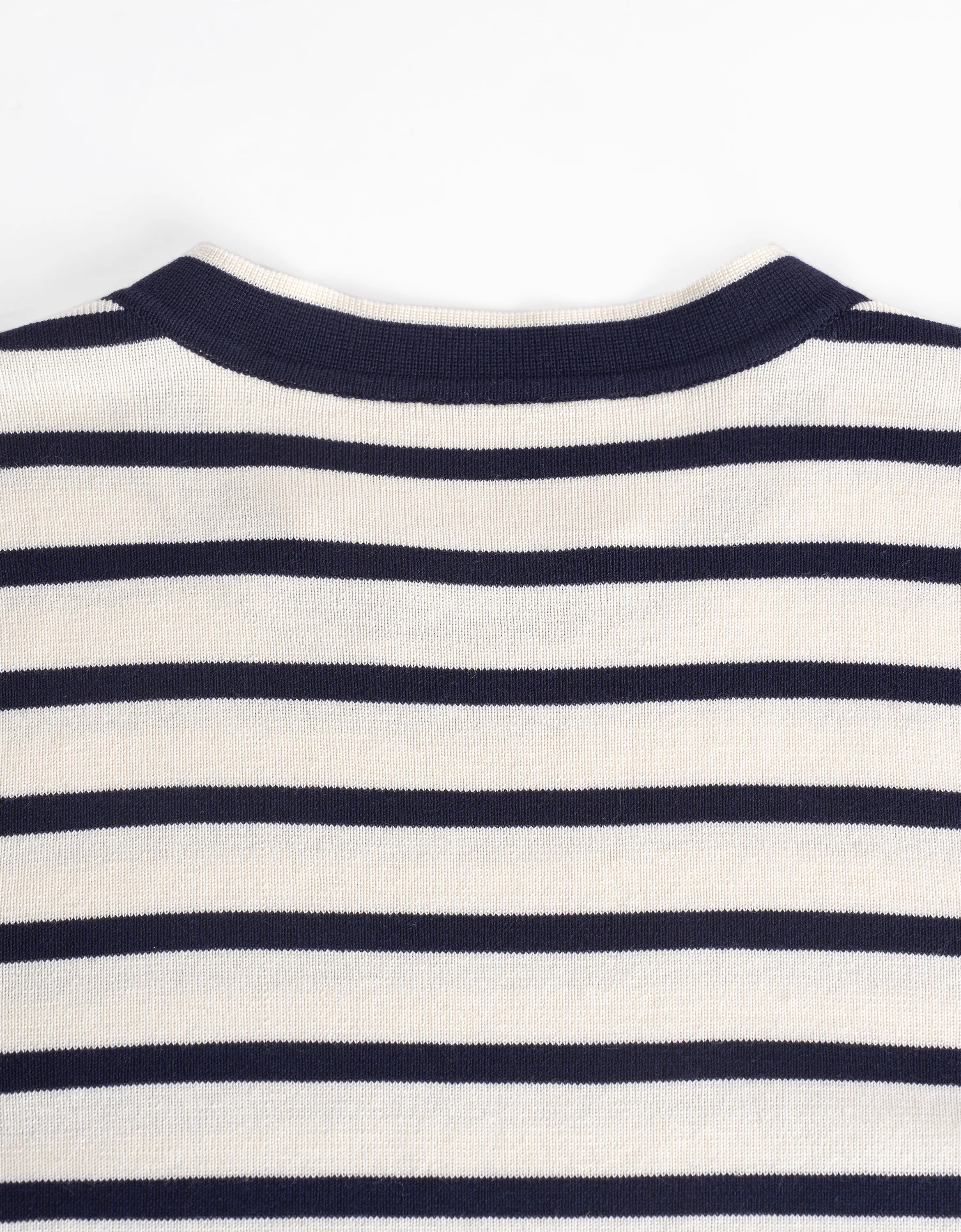 Short Sleeve Stripe Wool Top - Image 7