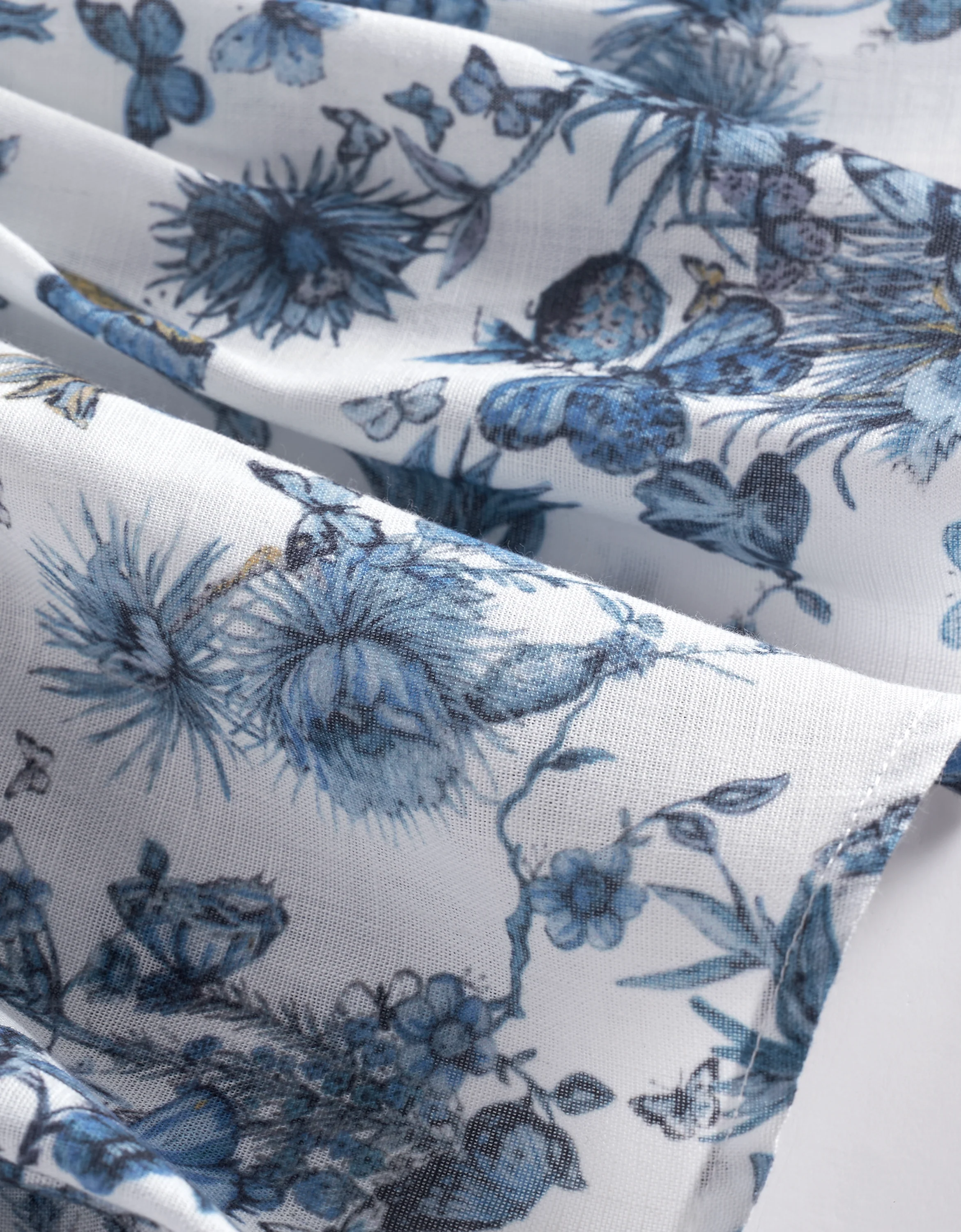 Shoulder Bow Ruched Waist Printed Top - Image 12