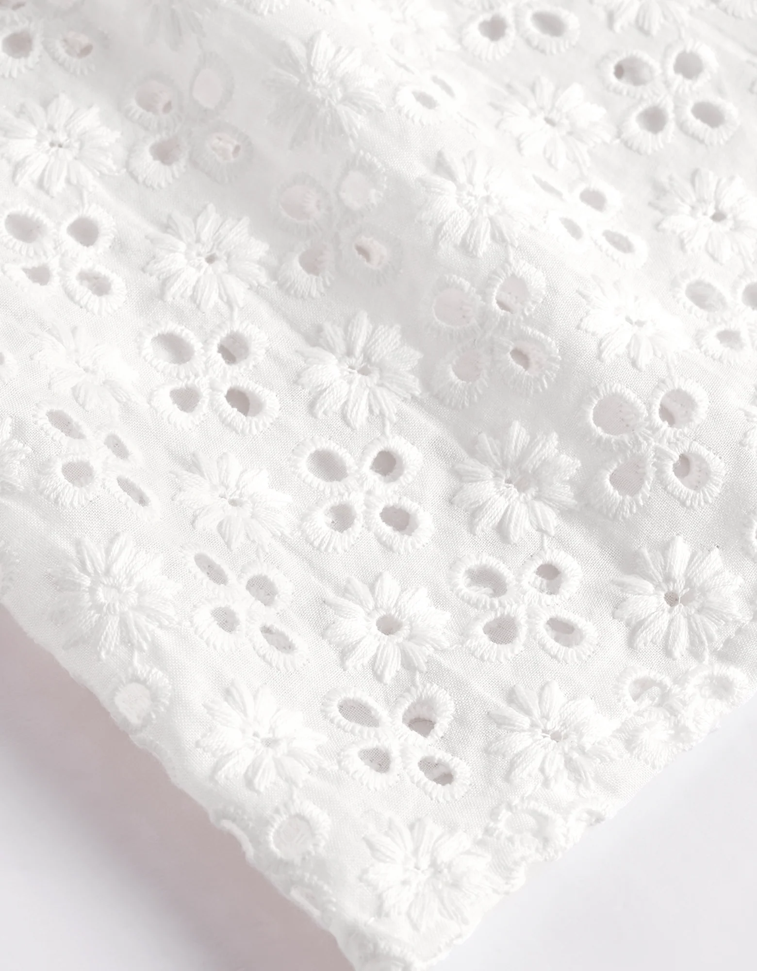 Shoulder Bows Cutwork Embroidery Top - Image 27