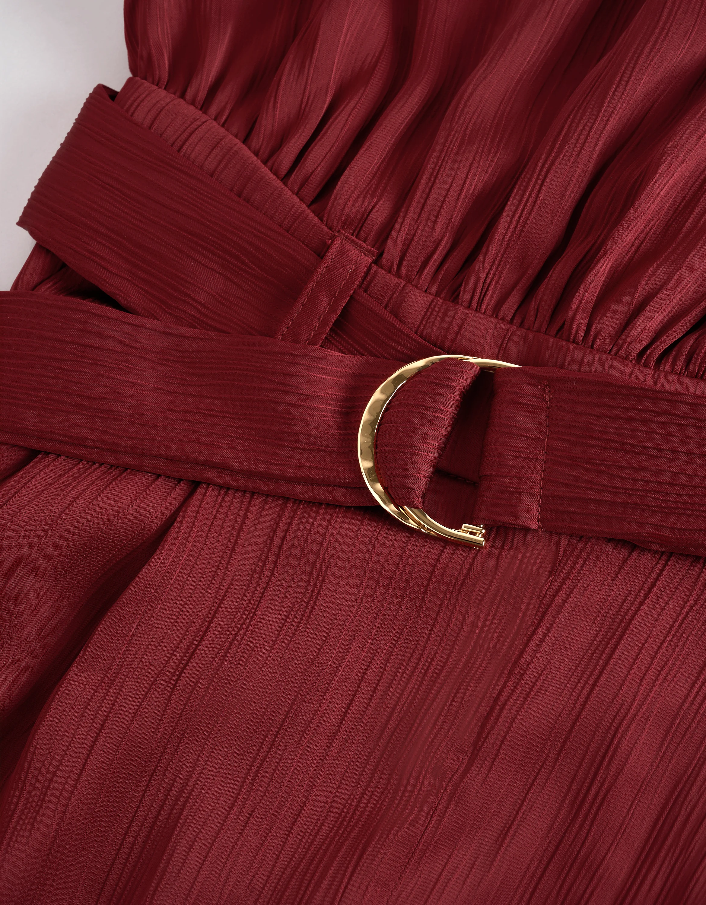 Shoulder Buttons Round Neck Jumpsuit - Image 6