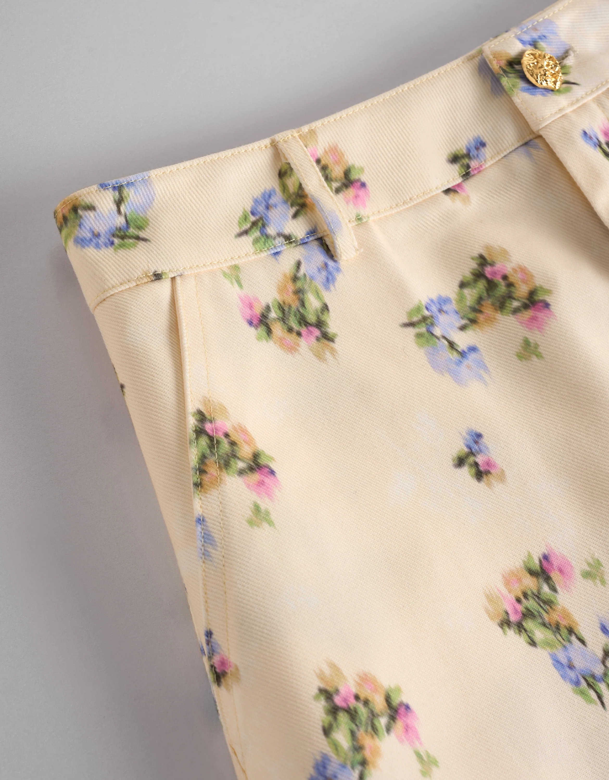 Side Pockets Floral Print Skirt - Image 6