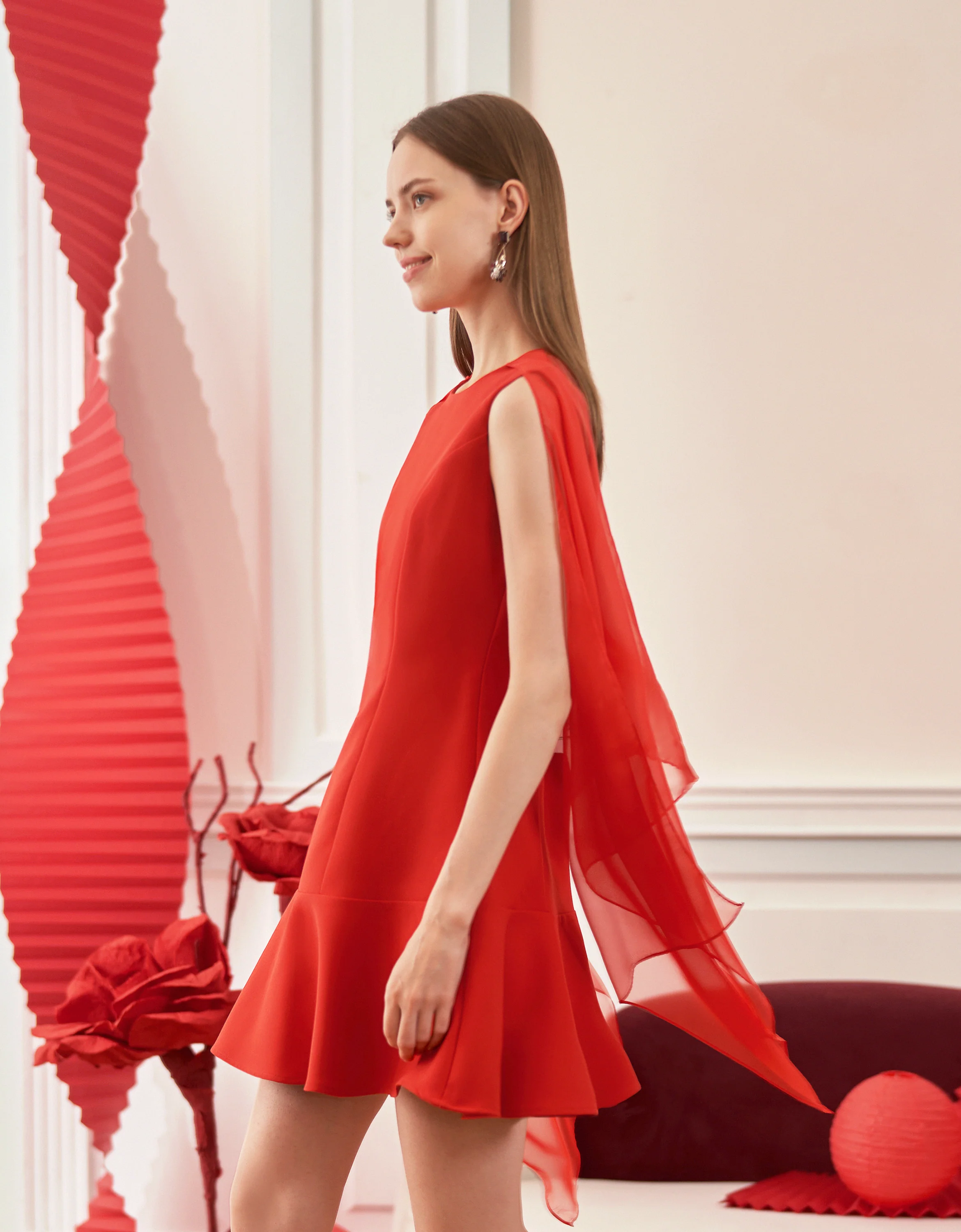 Sleeveless Tulle Two-way Dress - Image 12