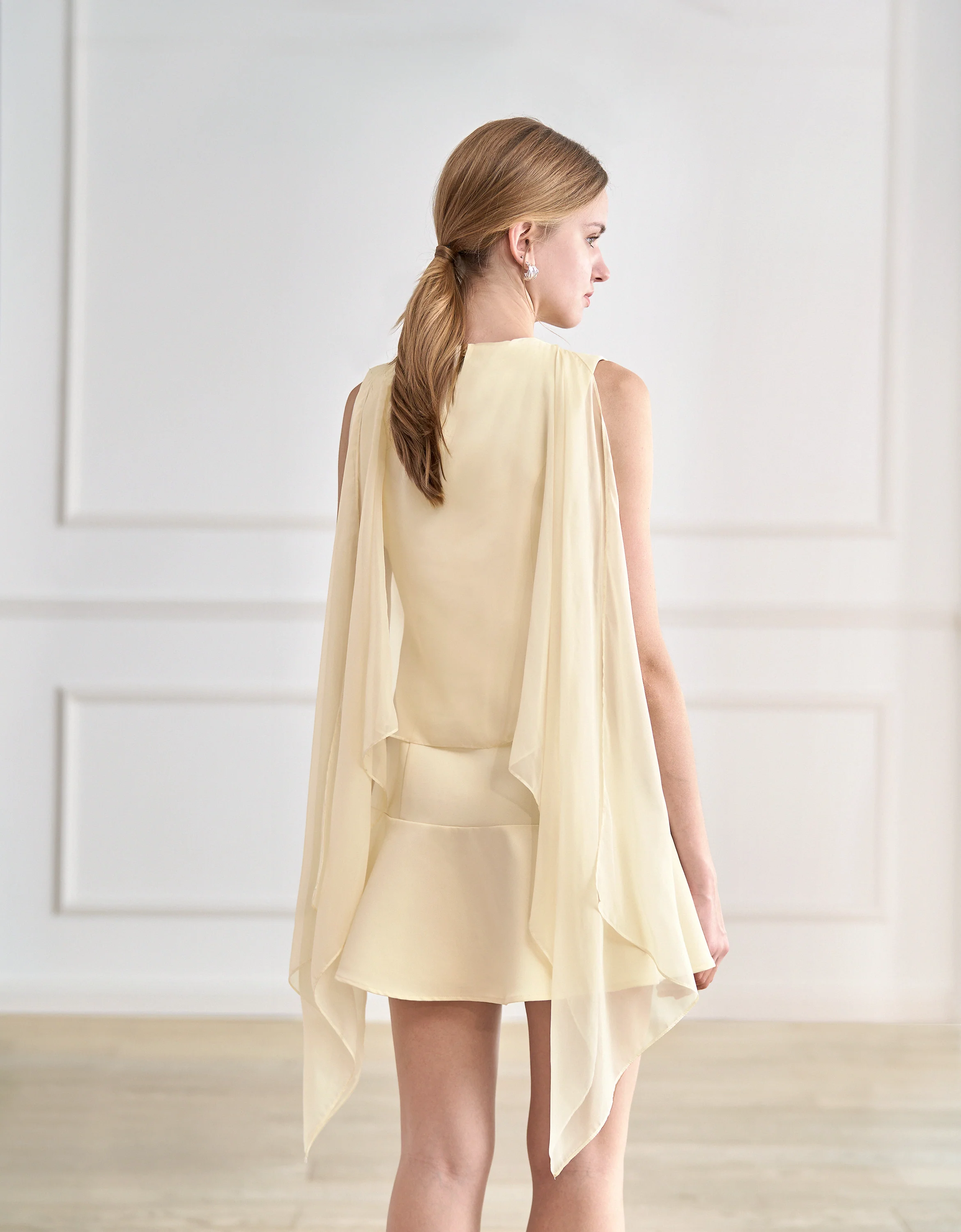 Sleeveless Tulle Two-way Dress - Image 20