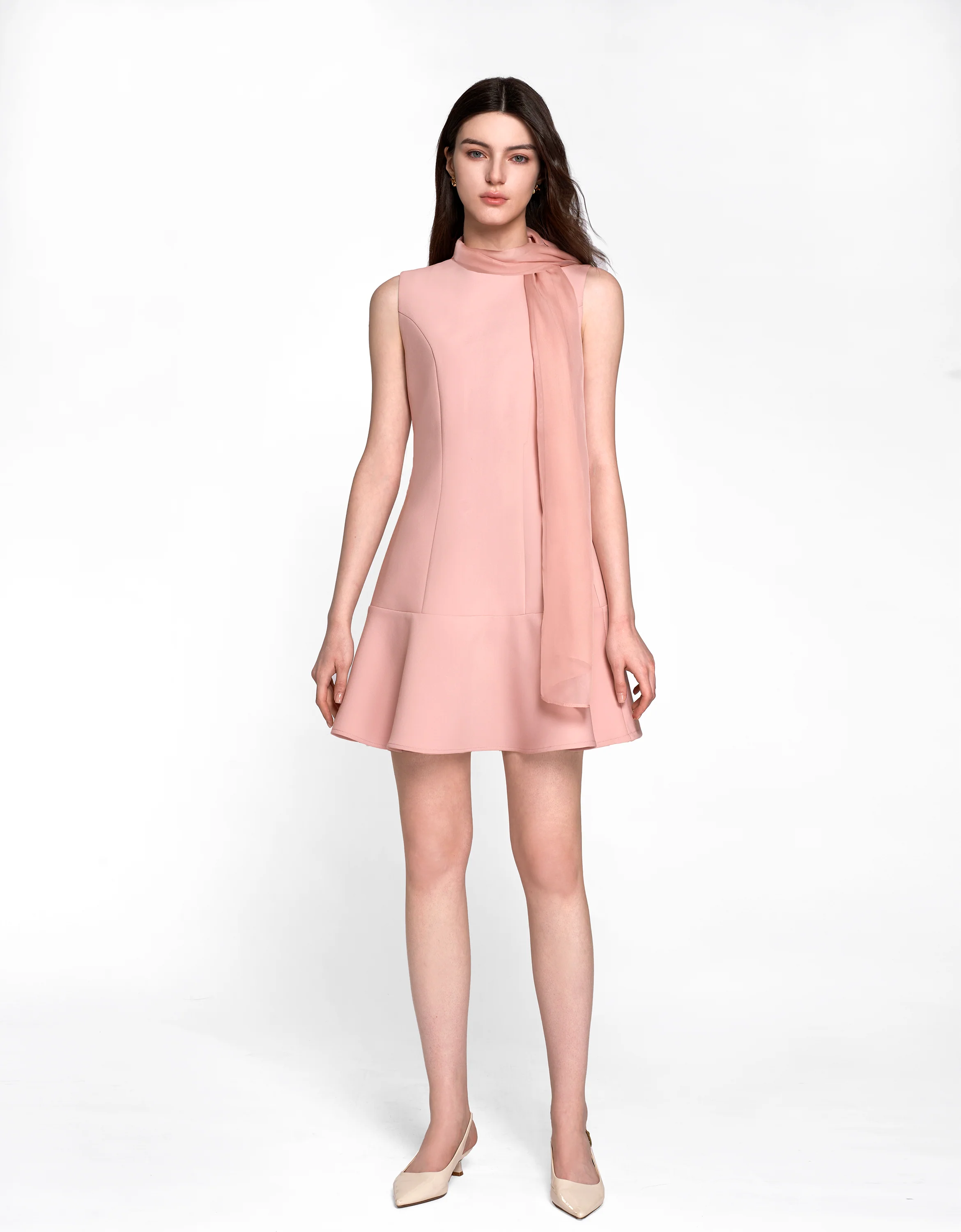 Sleeveless Tulle Two-way Dress - Image 34