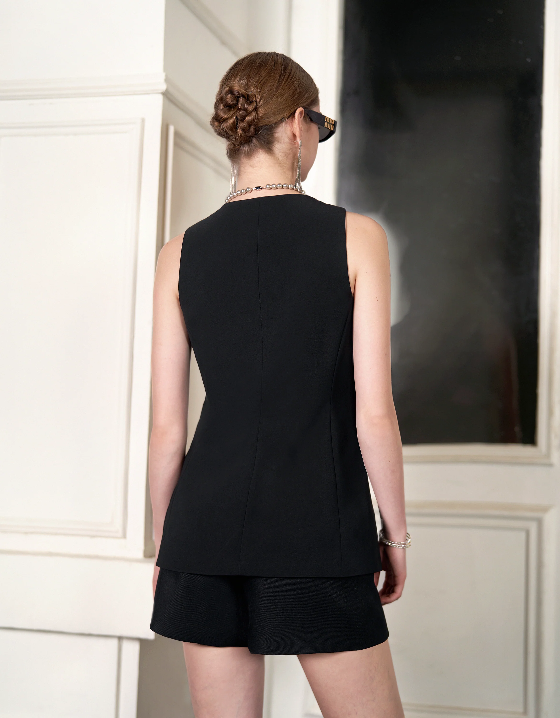 Sleeveless V-neck Vest - Image 5