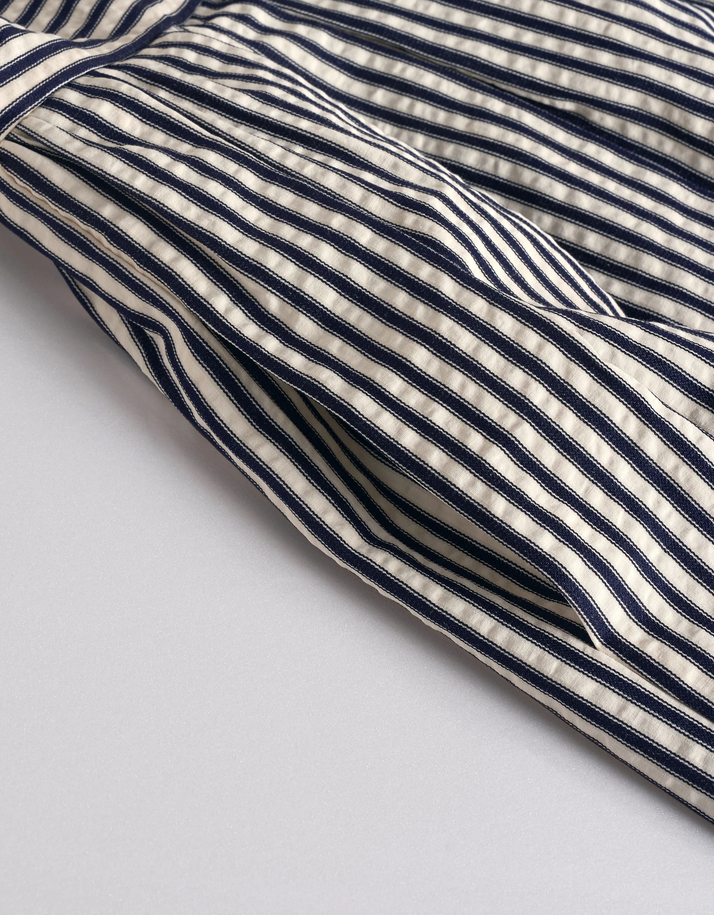 Square Neck Striped Textured Midi Dress - Image 17