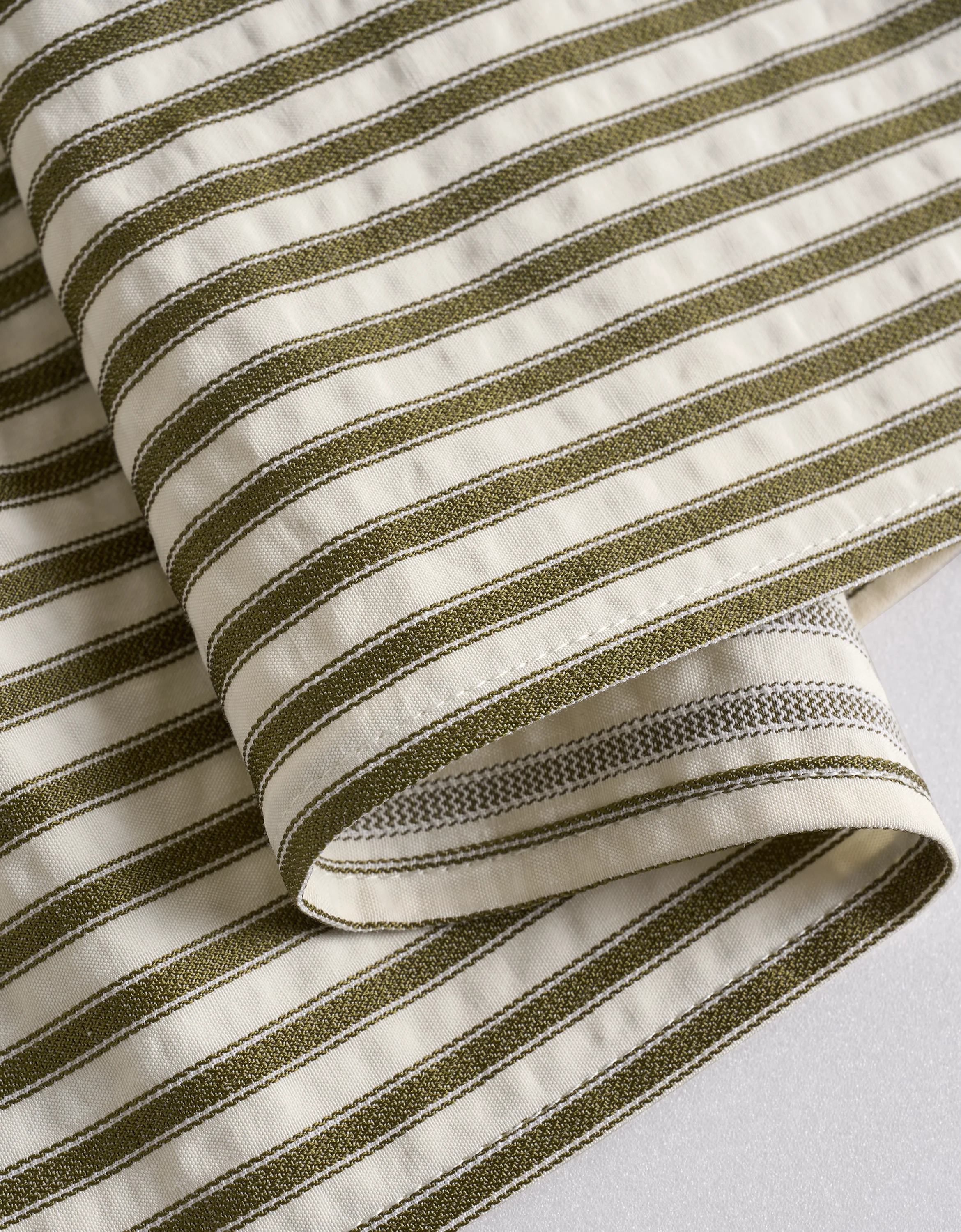 Square Neck Striped Textured Midi Dress - Image 9