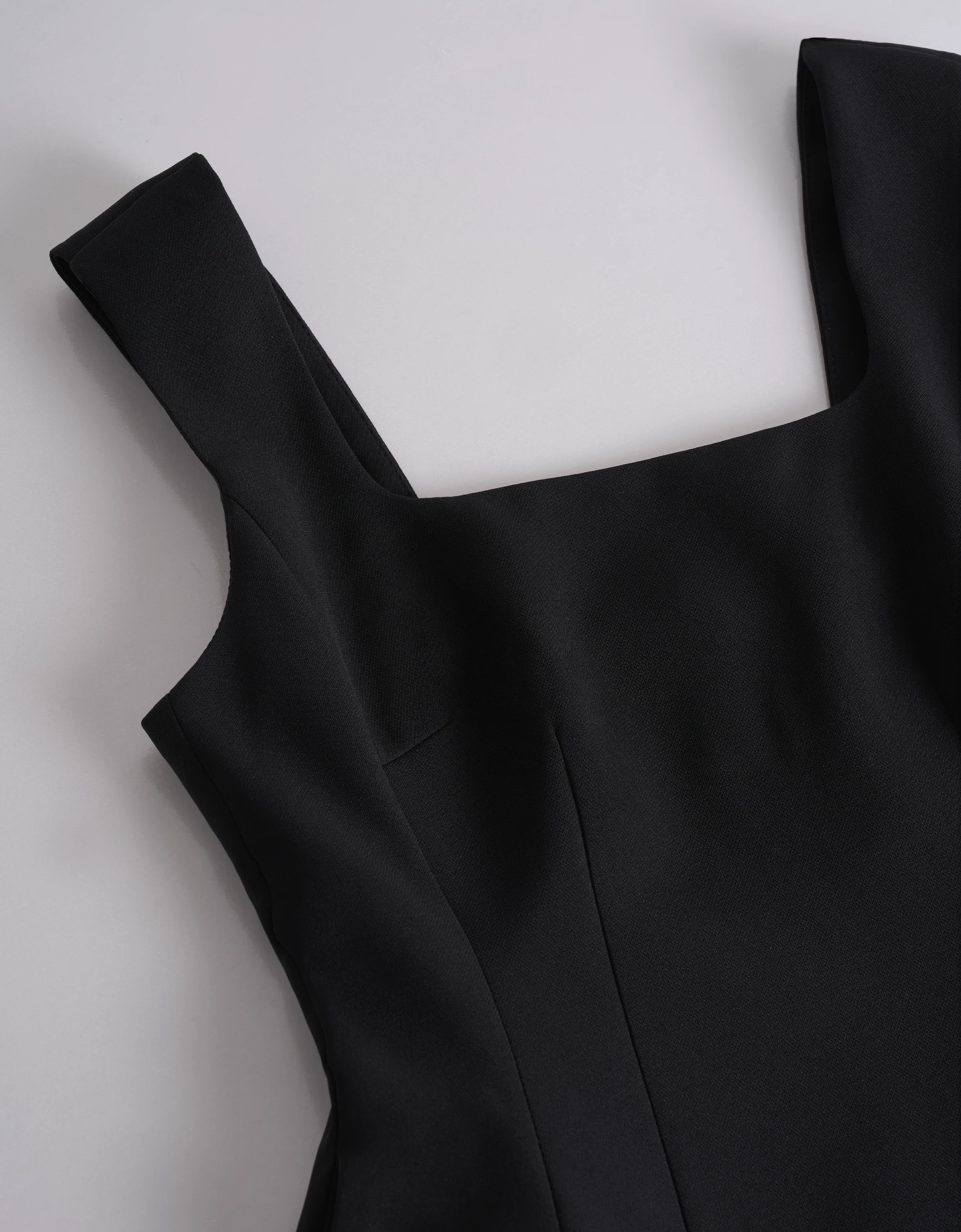 Square Neck Wide Straps Short Dress - Image 19