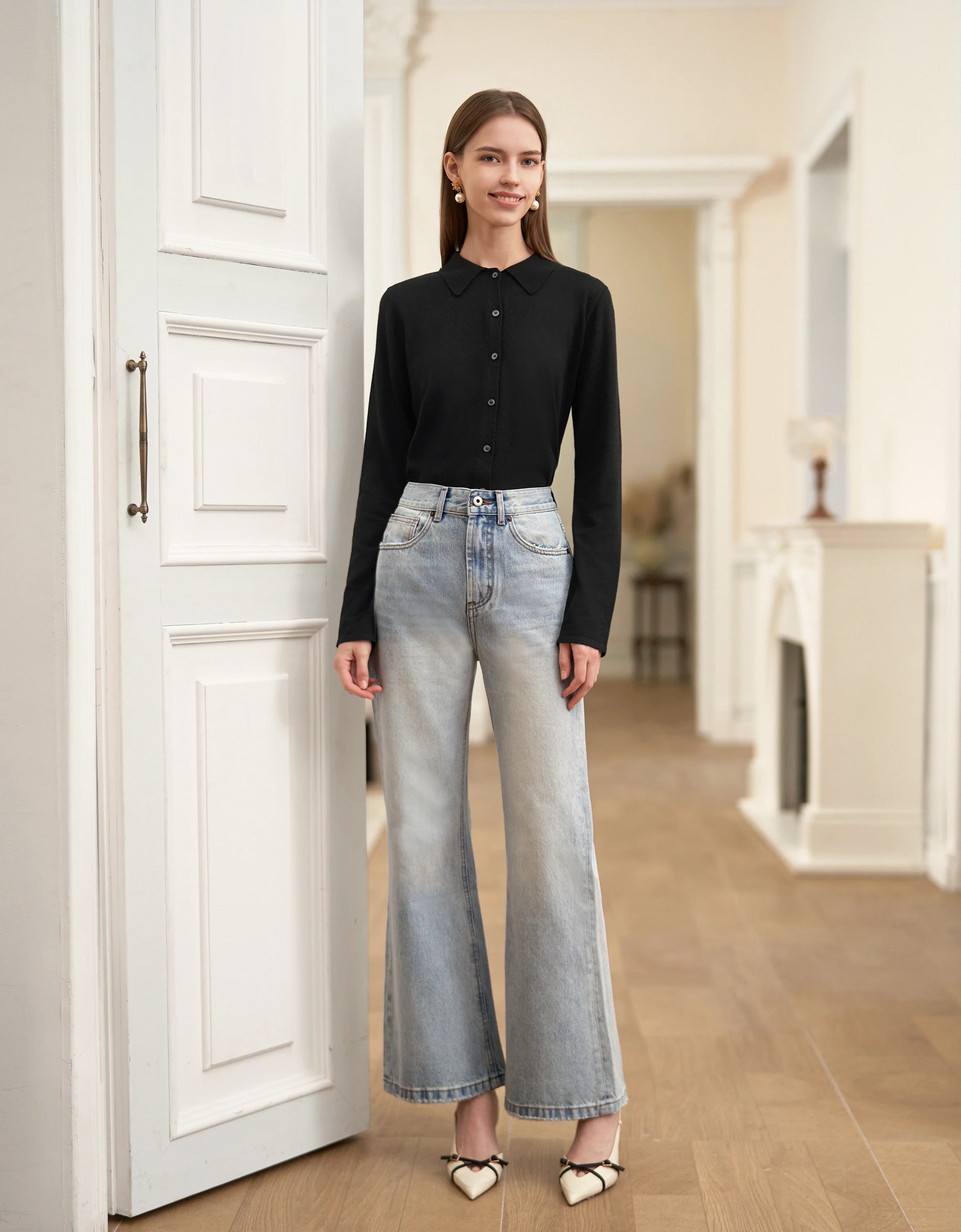 Straight Leg Slim Fit Jeans - Image 3
