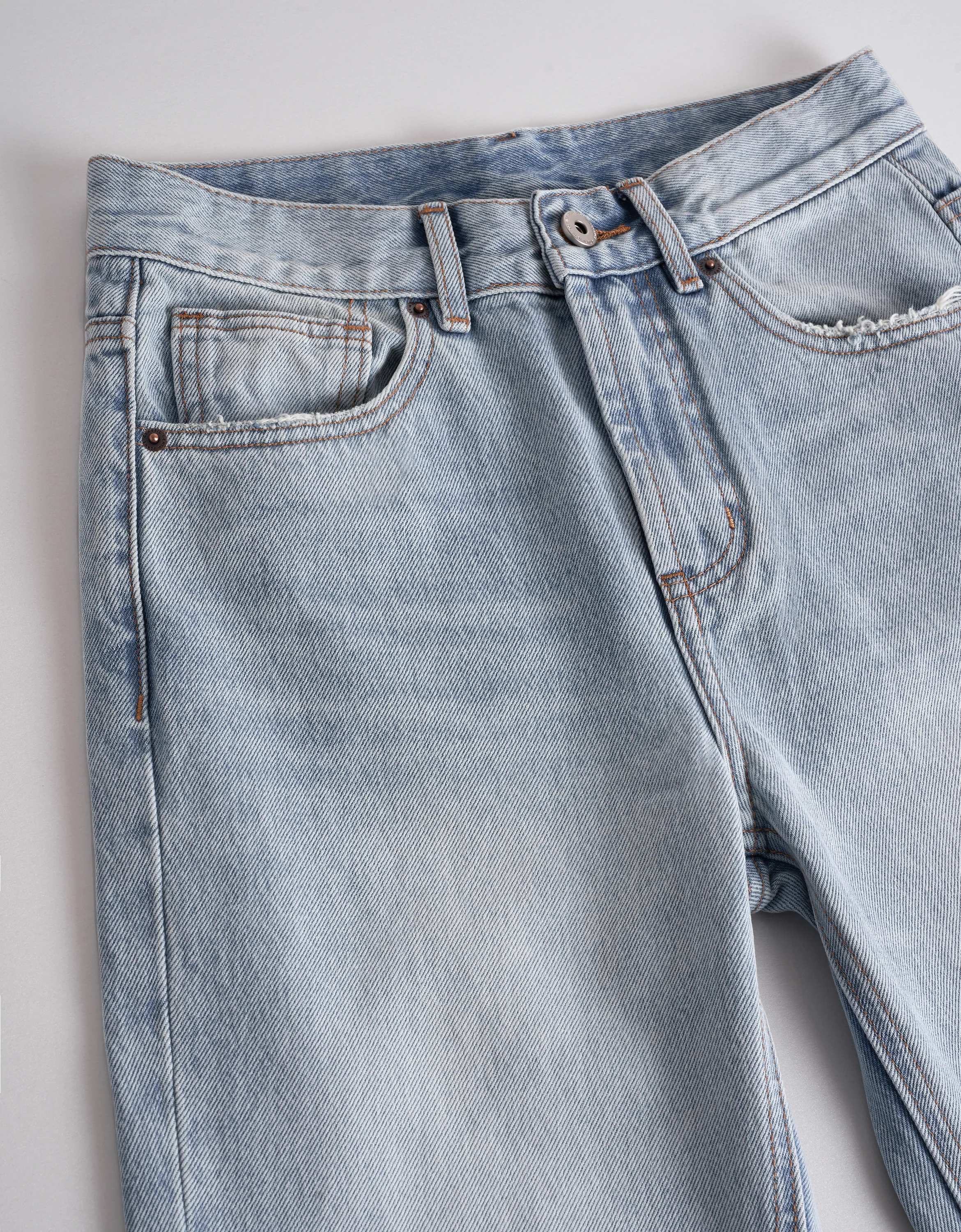 Straight Leg Slim Fit Jeans - Image 5