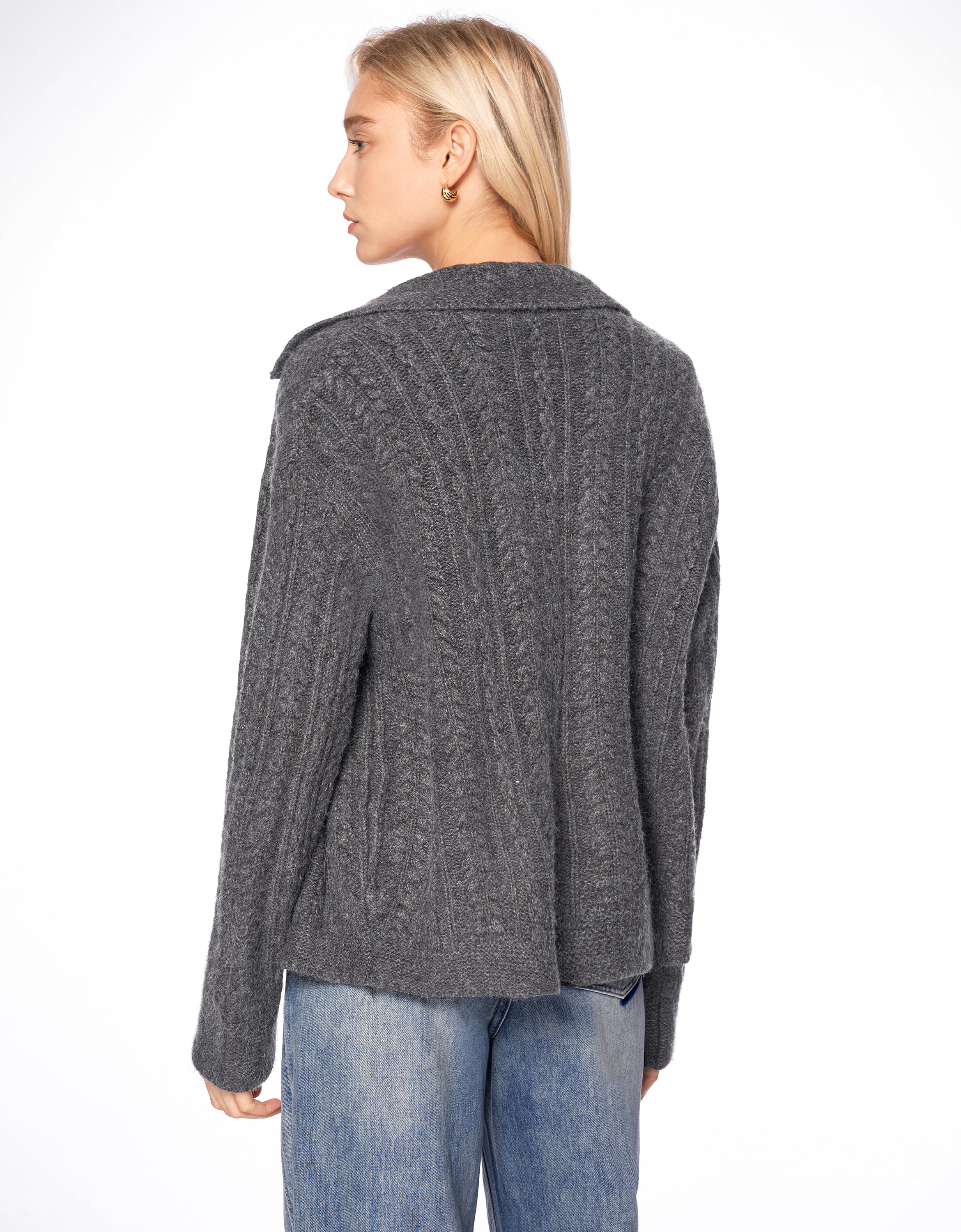 Textured Knit Cardigan - Image 12