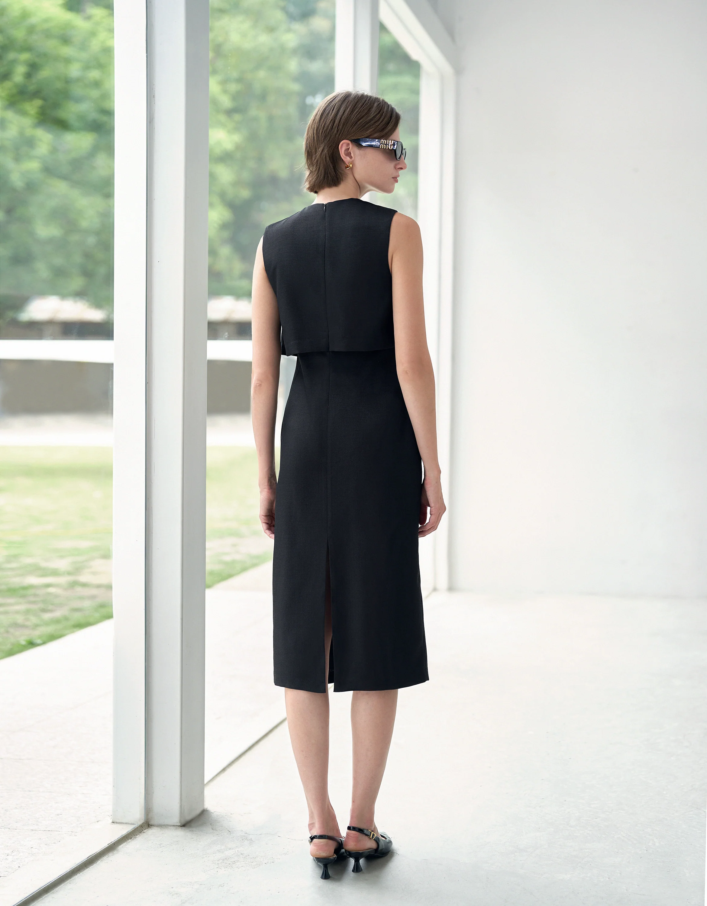 Textured Midi Dress - Image 25