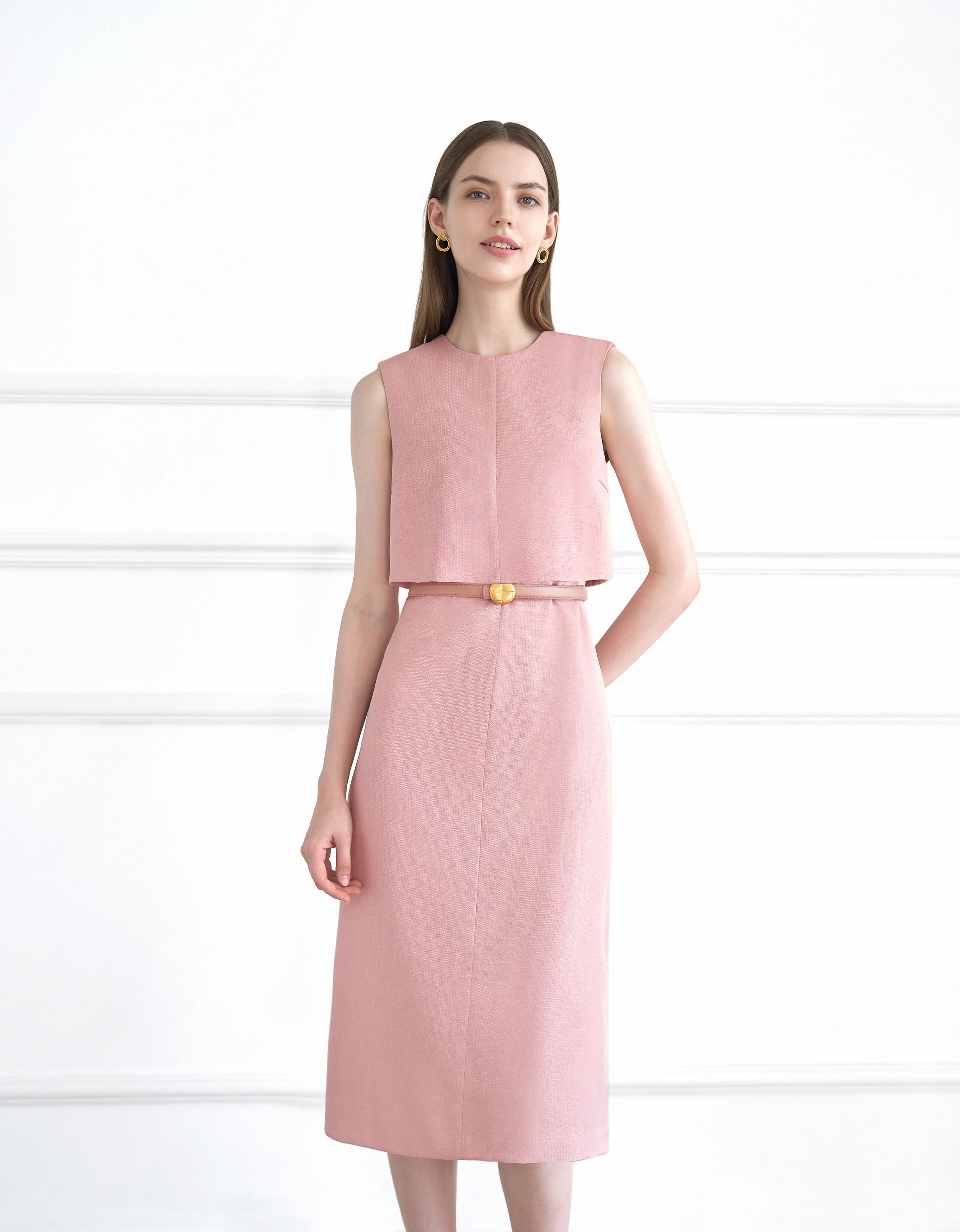 Textured Midi Dress - Image 8
