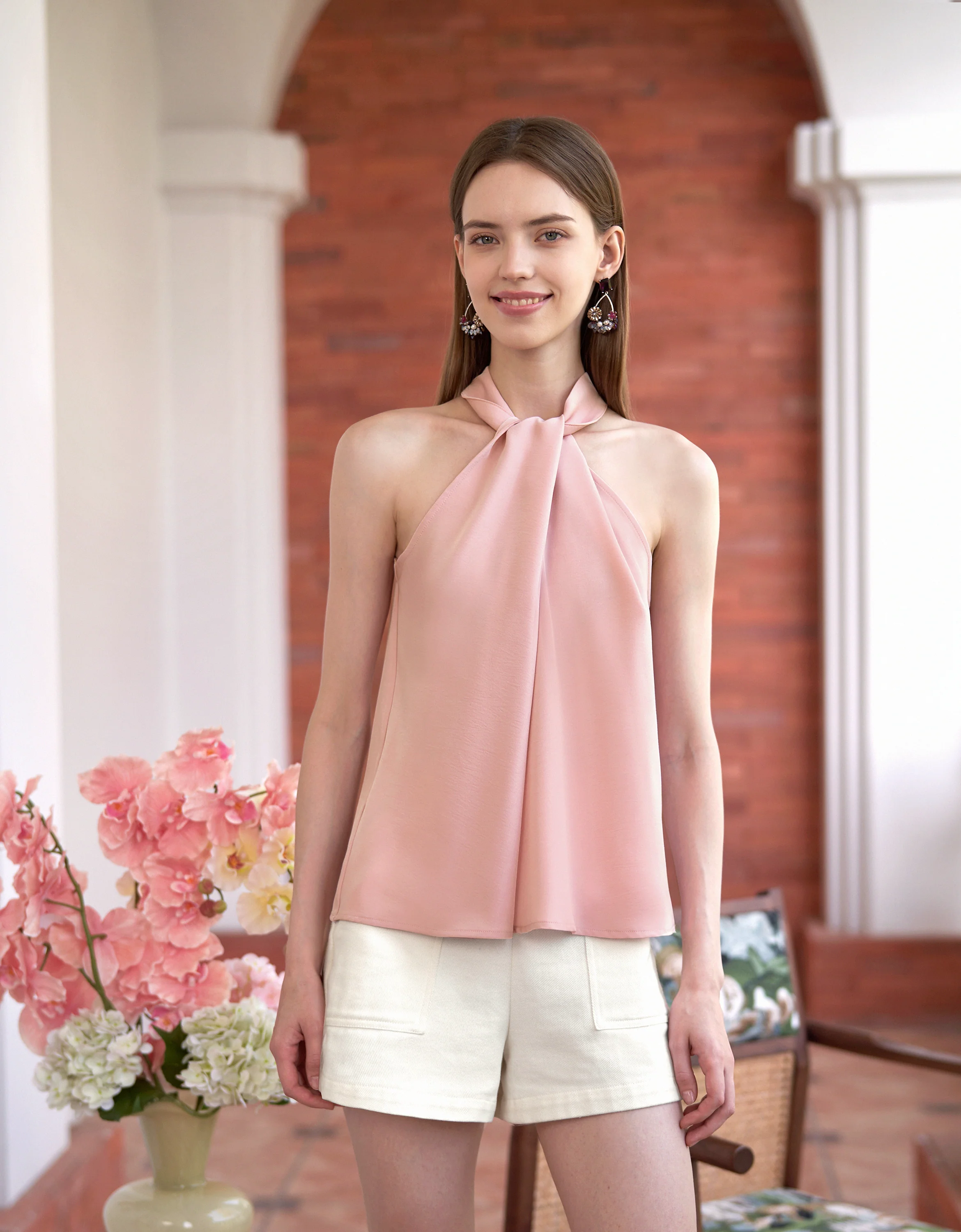 Twist Collar Halterneck Top - Image 14