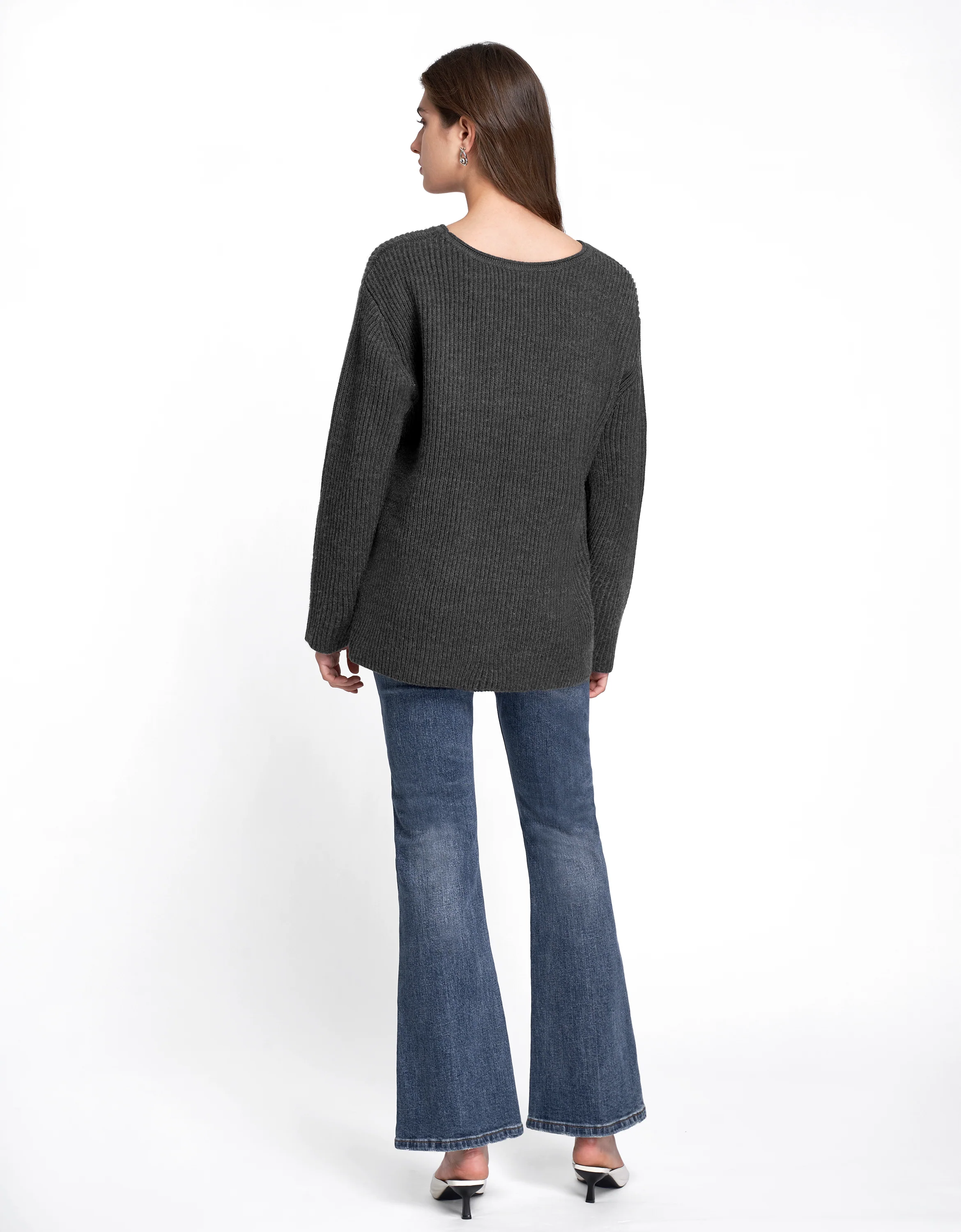 Two-piece Oversized Sweater & Pleated Dress Set - Image 13