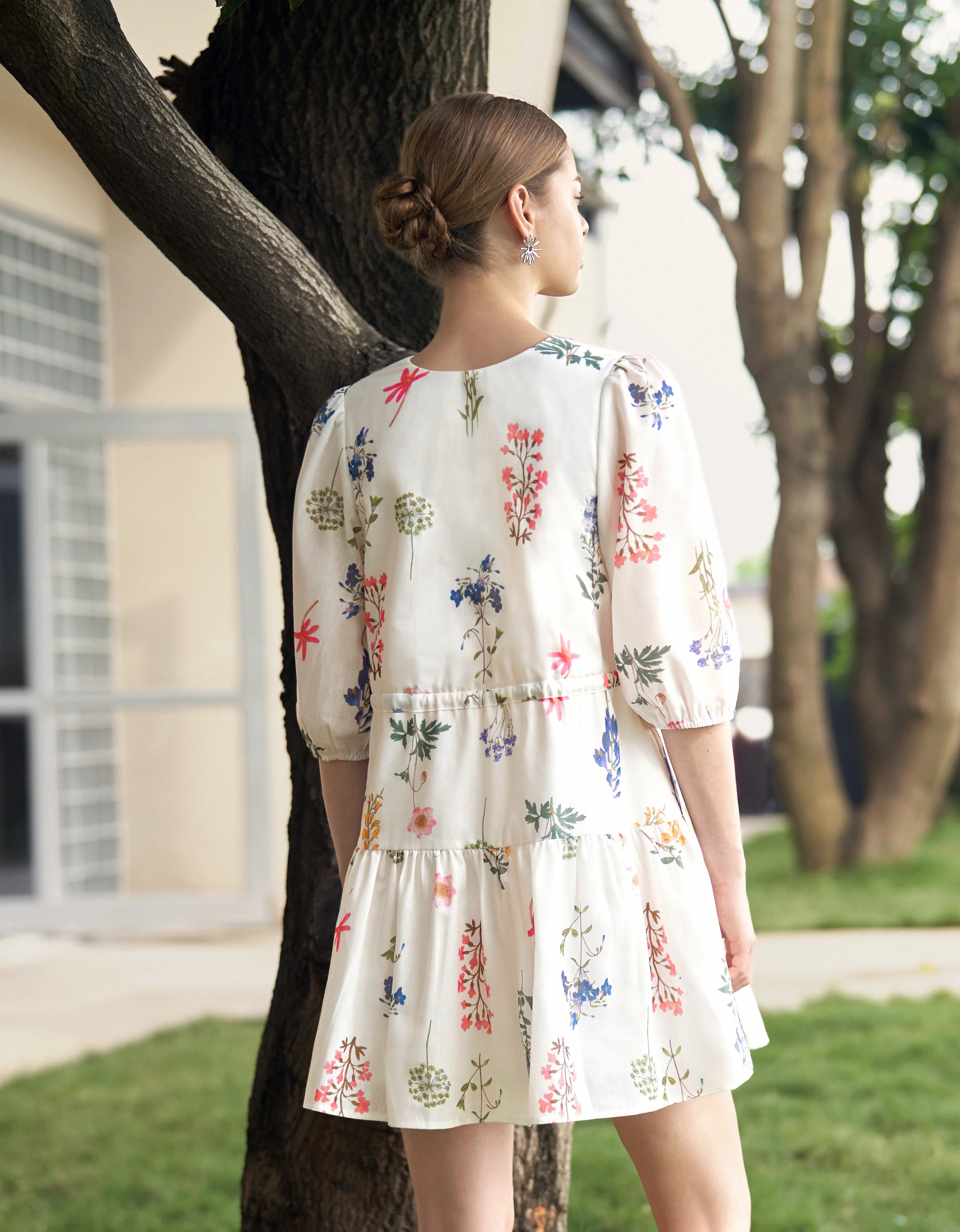 Two-way Floral Print Dress - Image 4