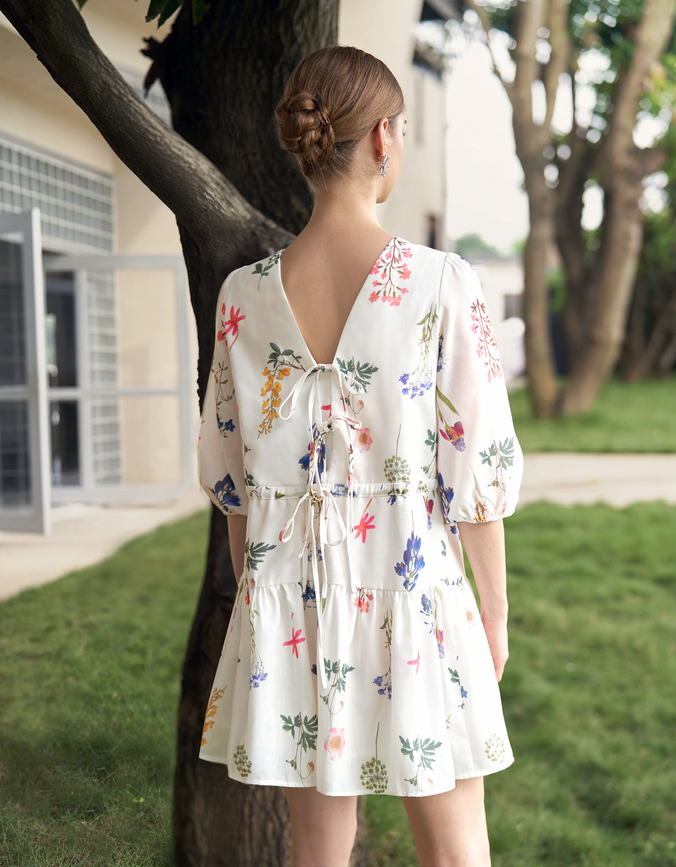 Two-way Floral Print Dress - Image 6