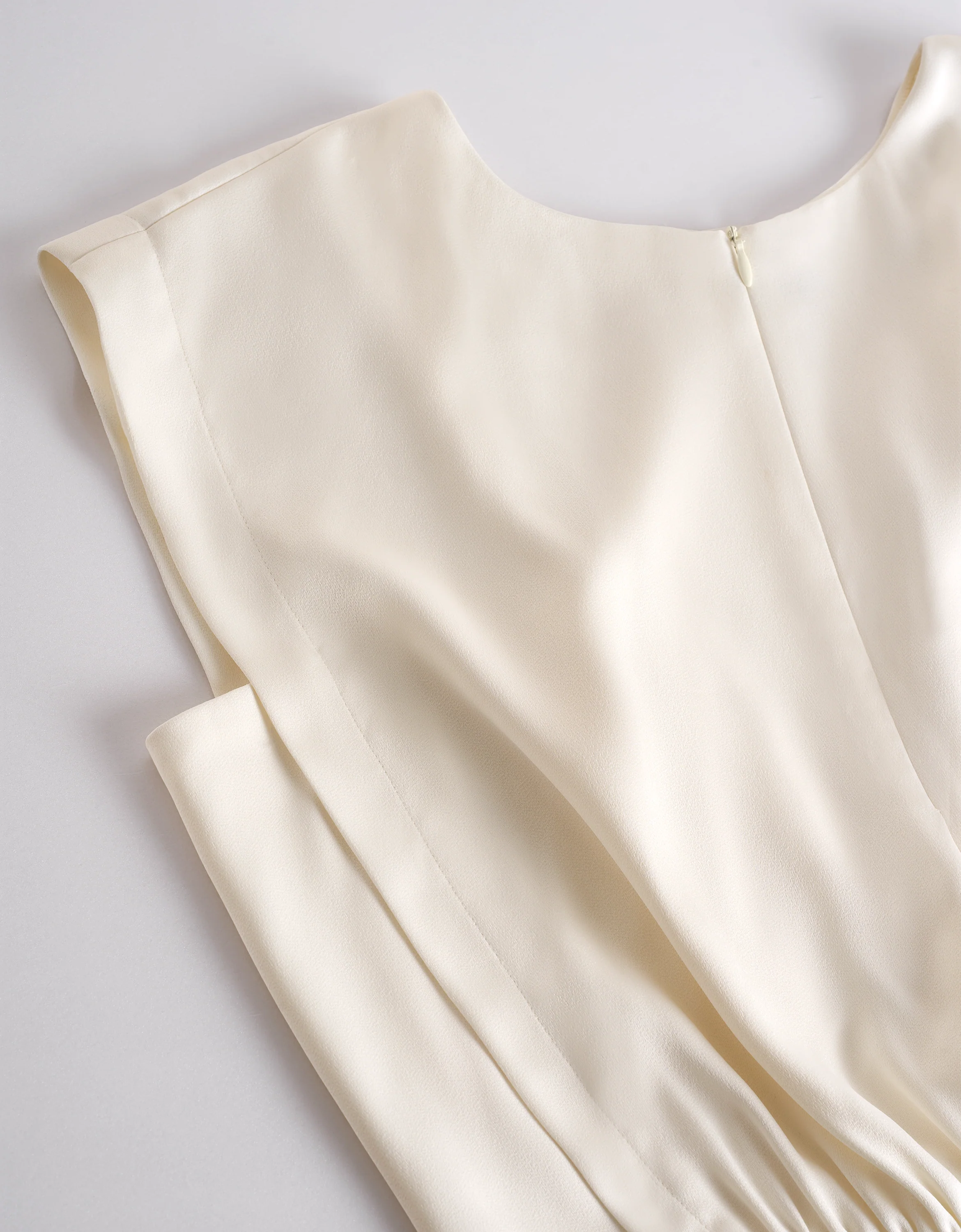 Two-way Pleated Satin Top - Image 6