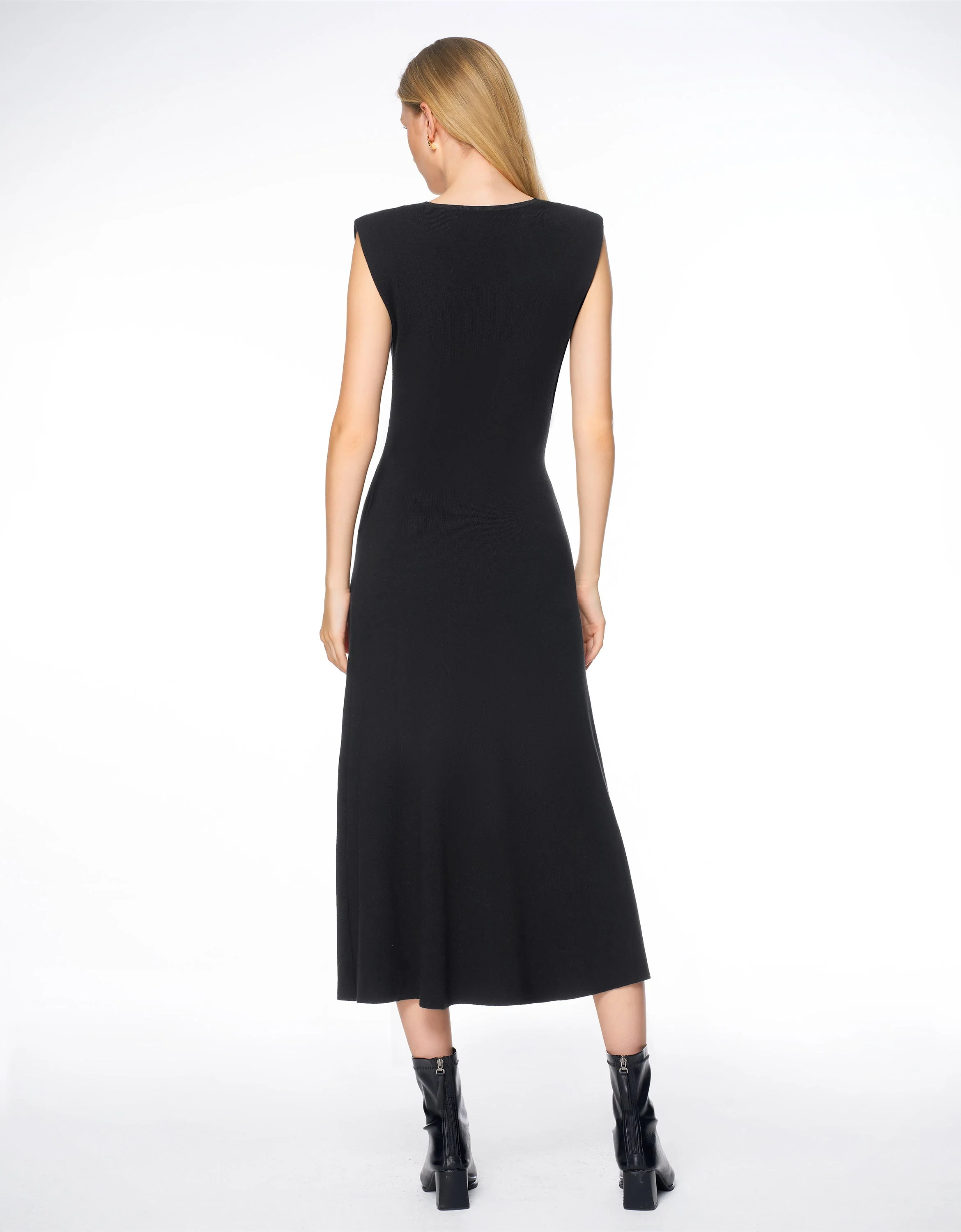 V Neck Sleeveless Dress - Image 3