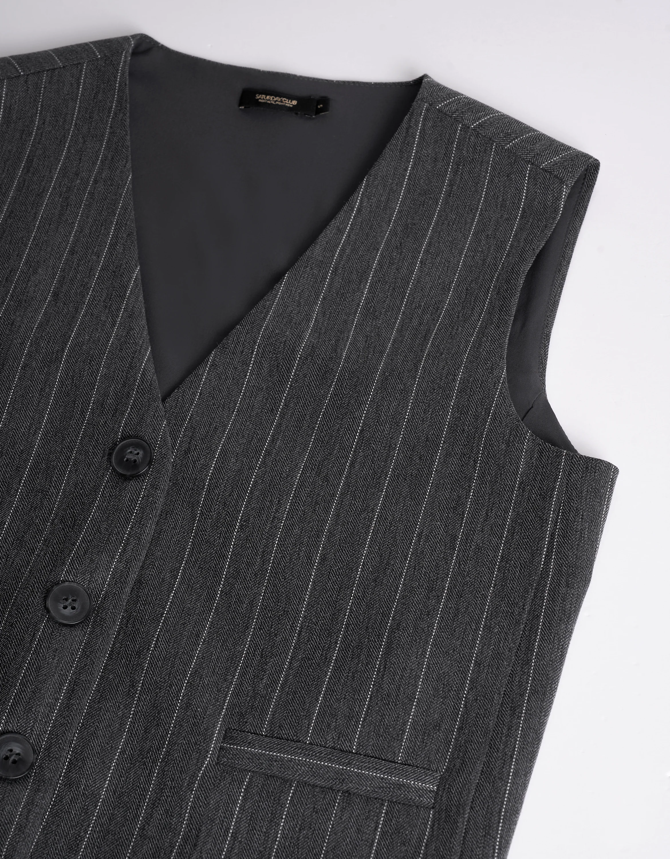 V-neck Sleeveless Stripe Vest - Image 14