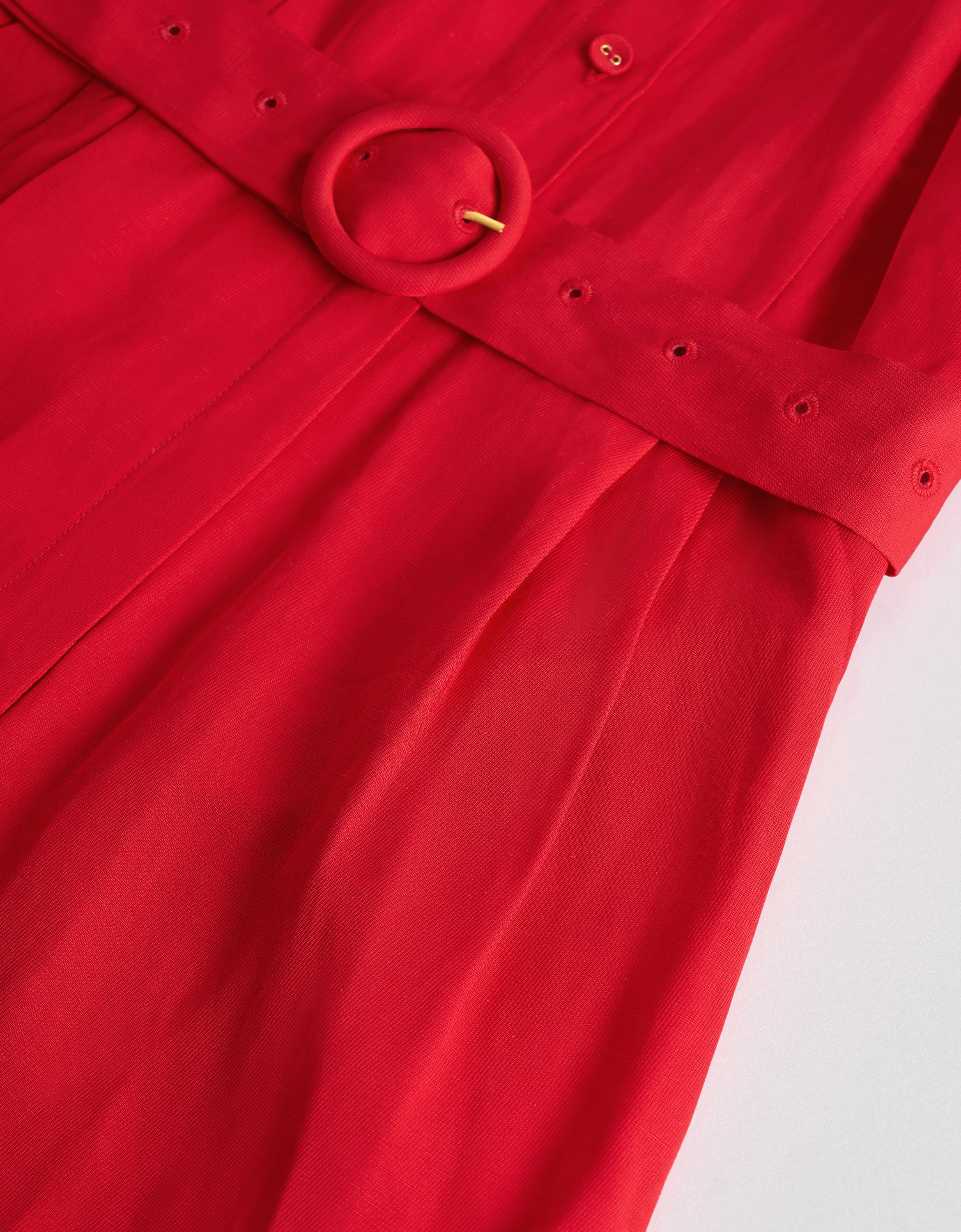 Viscose-linen Sleeveless Collared Romper - Image 6