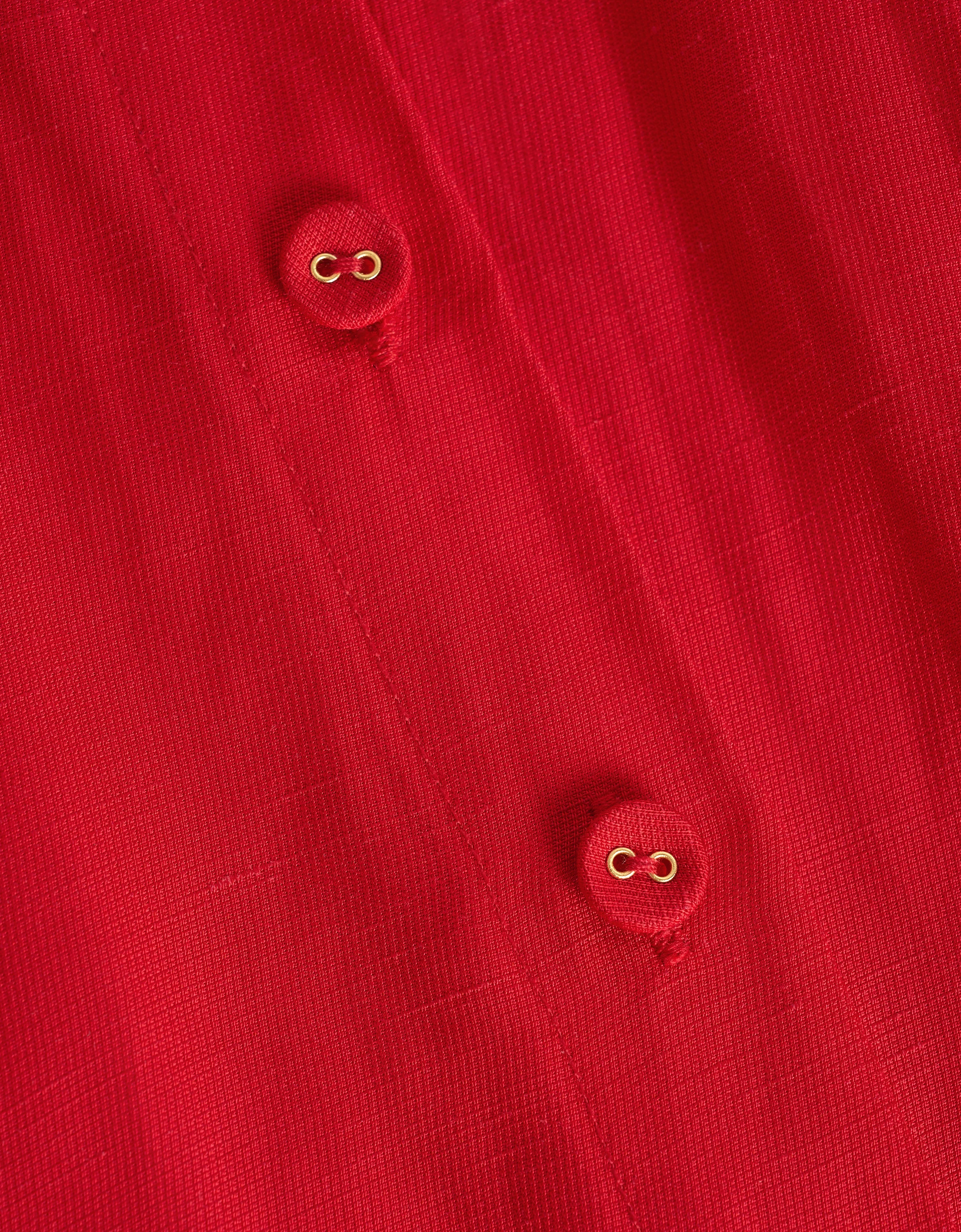 Viscose-linen Sleeveless Collared Romper - Image 7