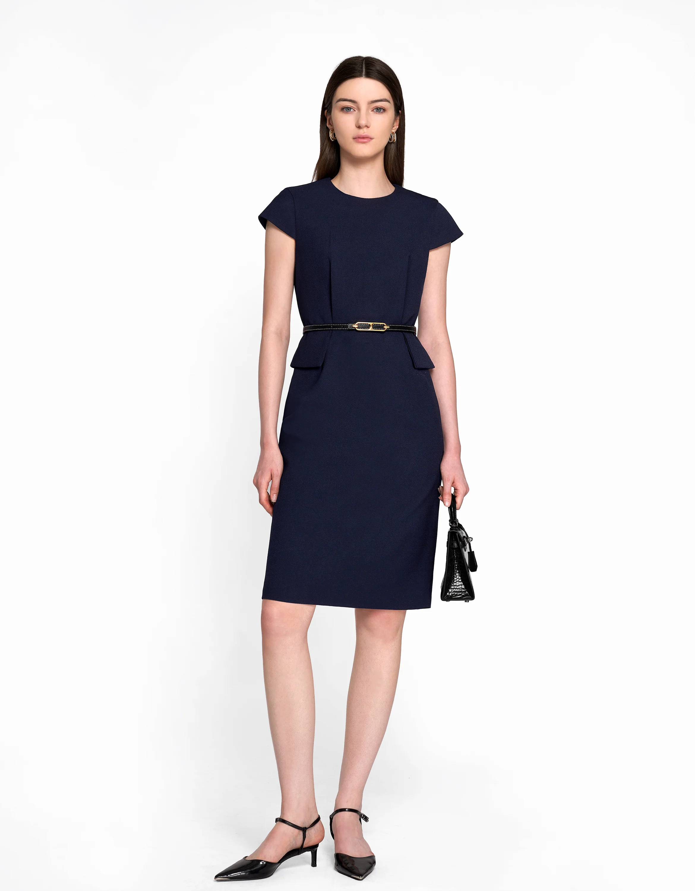 Waist Flap Midi Dress - Image 19