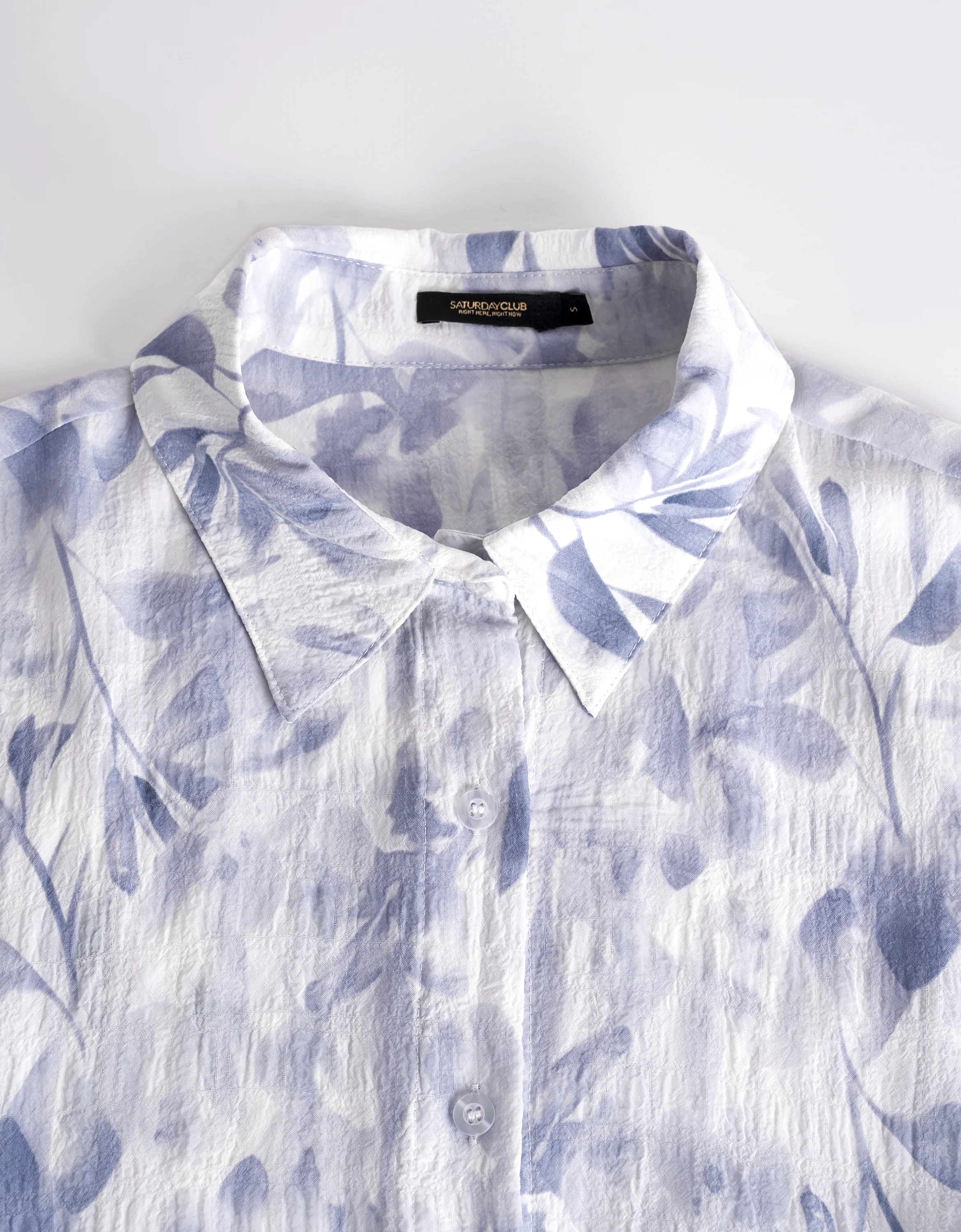 Waist Tie Floral Print Long Sleeve Shirt - Image 7