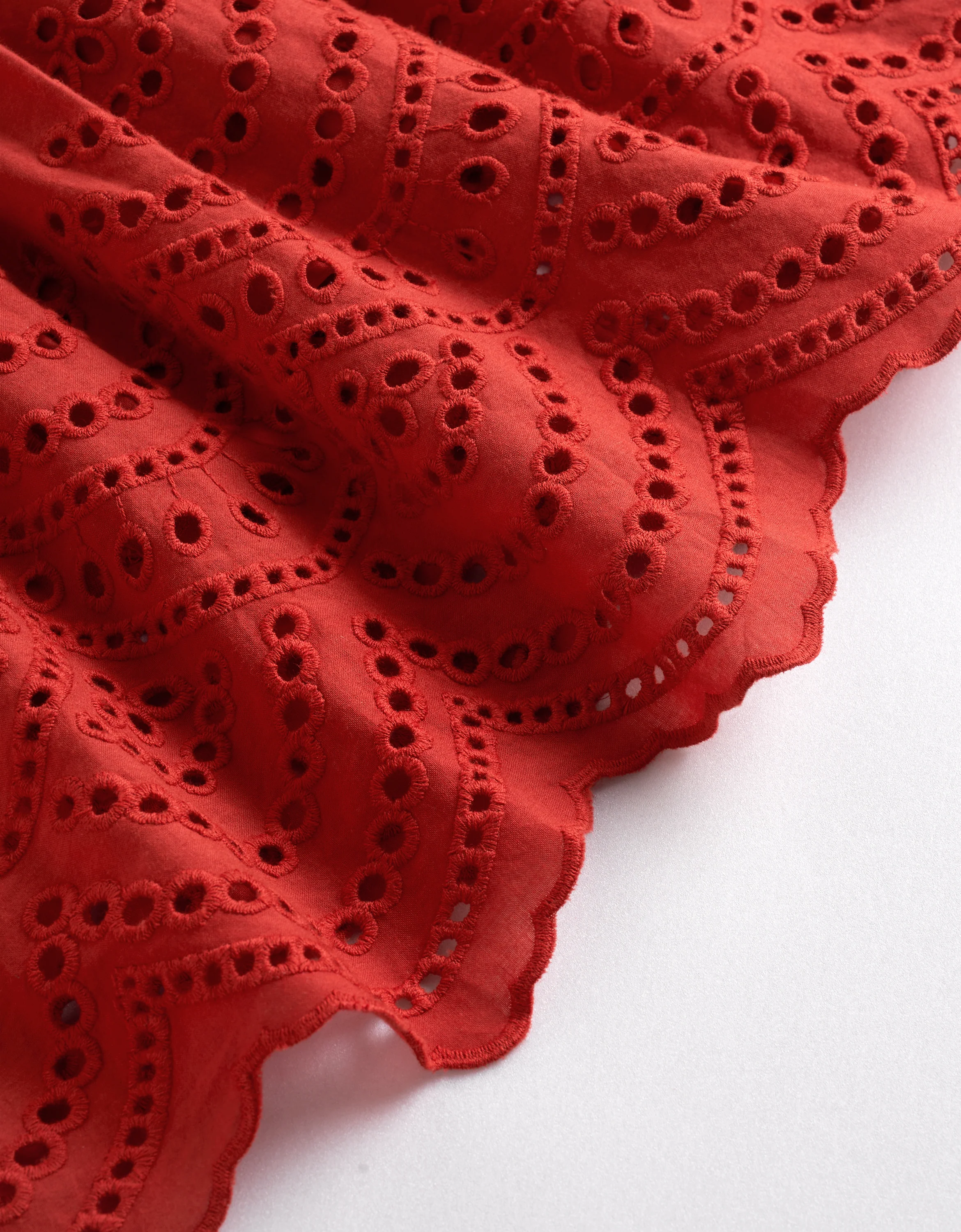 Waist Tie Sleeveless Embroidered Dress - Image 10