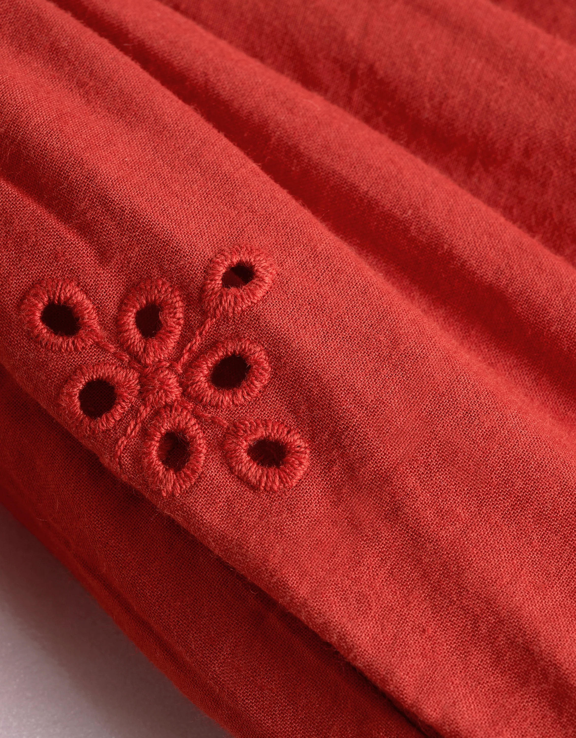 Waist Tie Sleeveless Embroidered Dress - Image 11