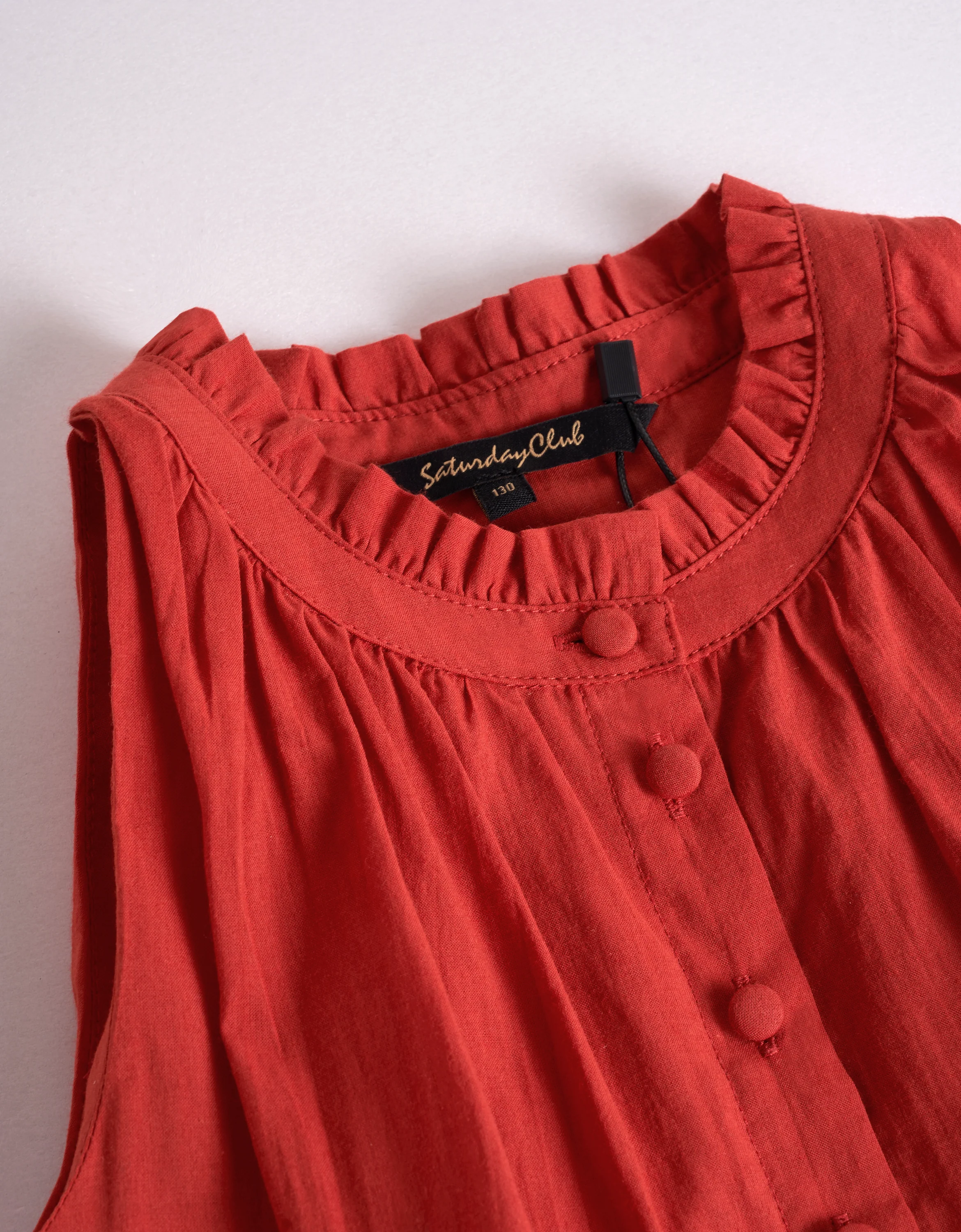 Waist Tie Sleeveless Embroidered Dress - Image 8