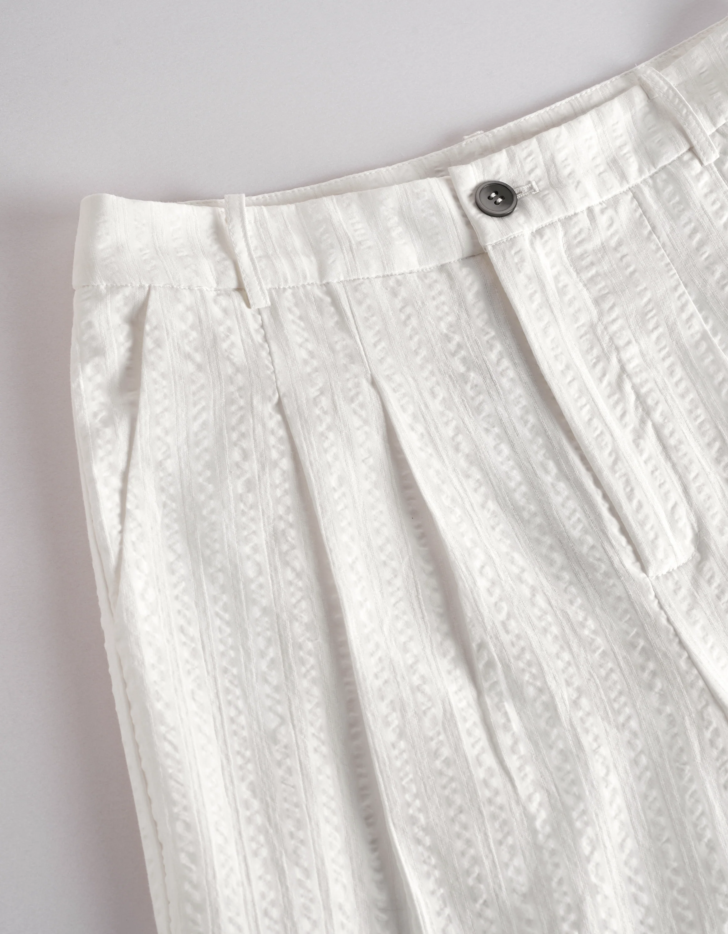 Wide-leg Striped Textured Trousers - Image 7
