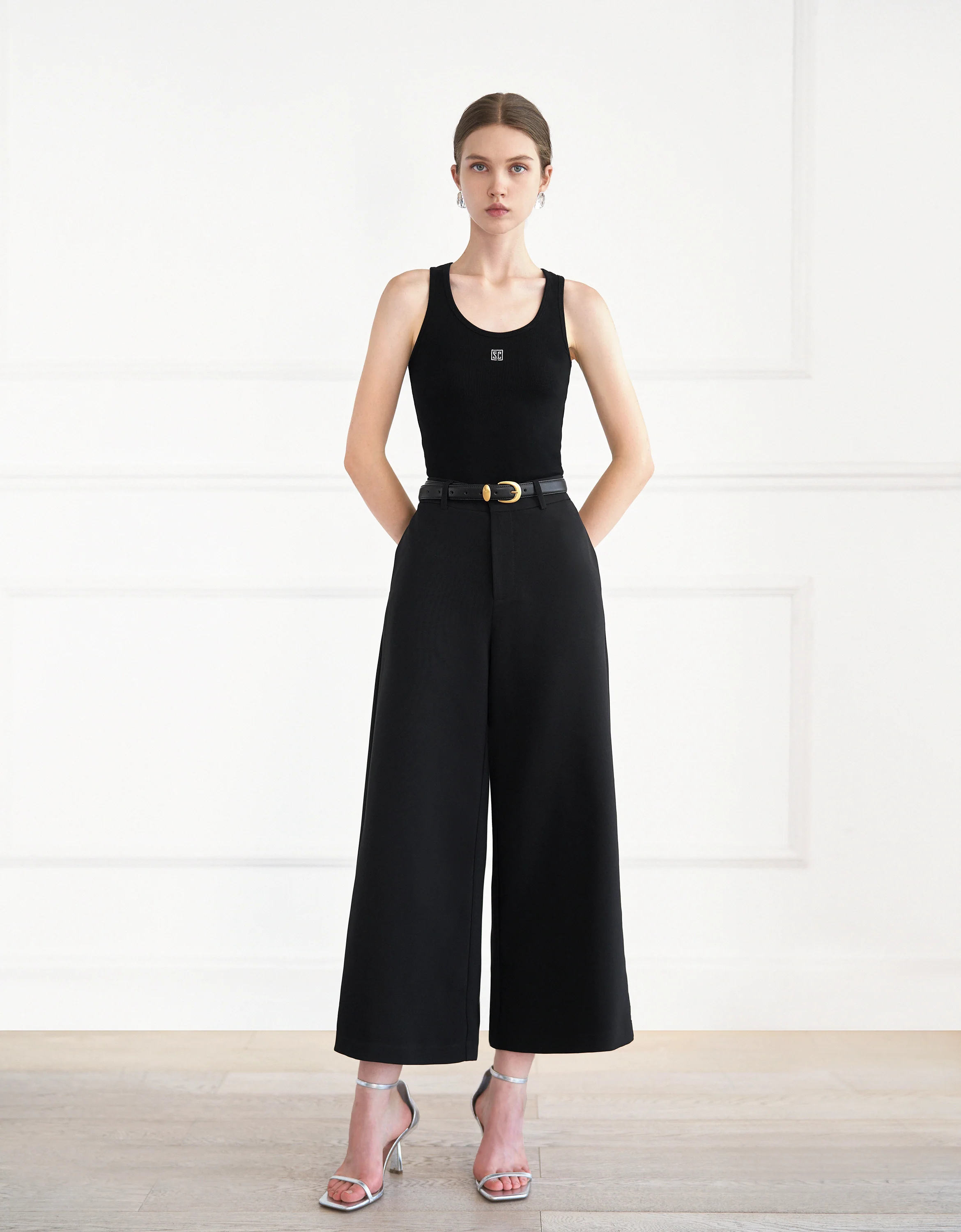 Wide Leg Suit Trousers - Image 3