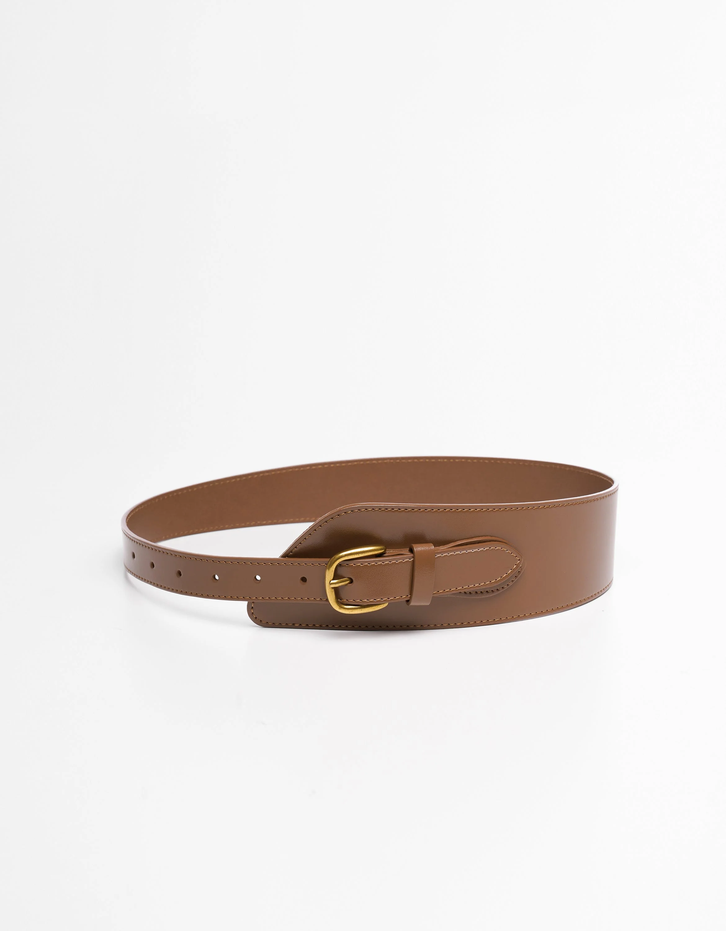 Wide Panel Leather Belt - Image 5