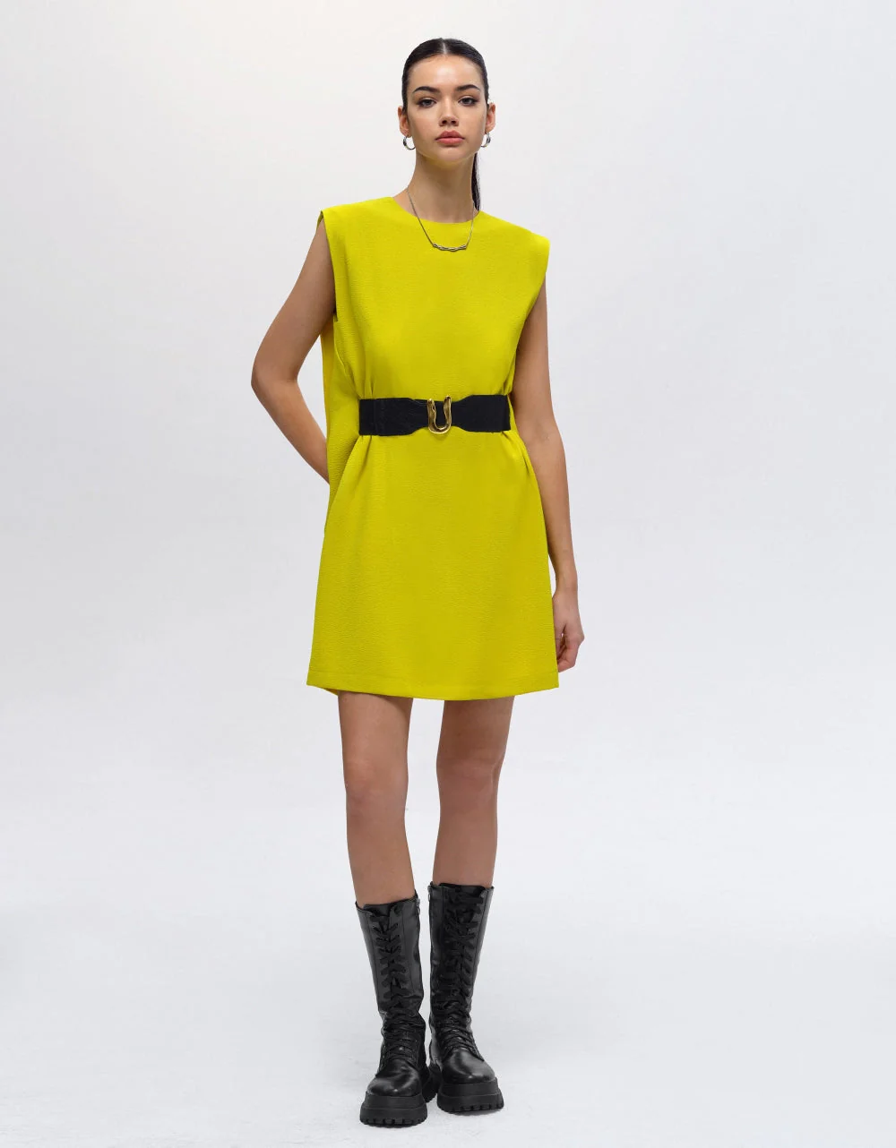 Wide Shoulder Dress - Image 12