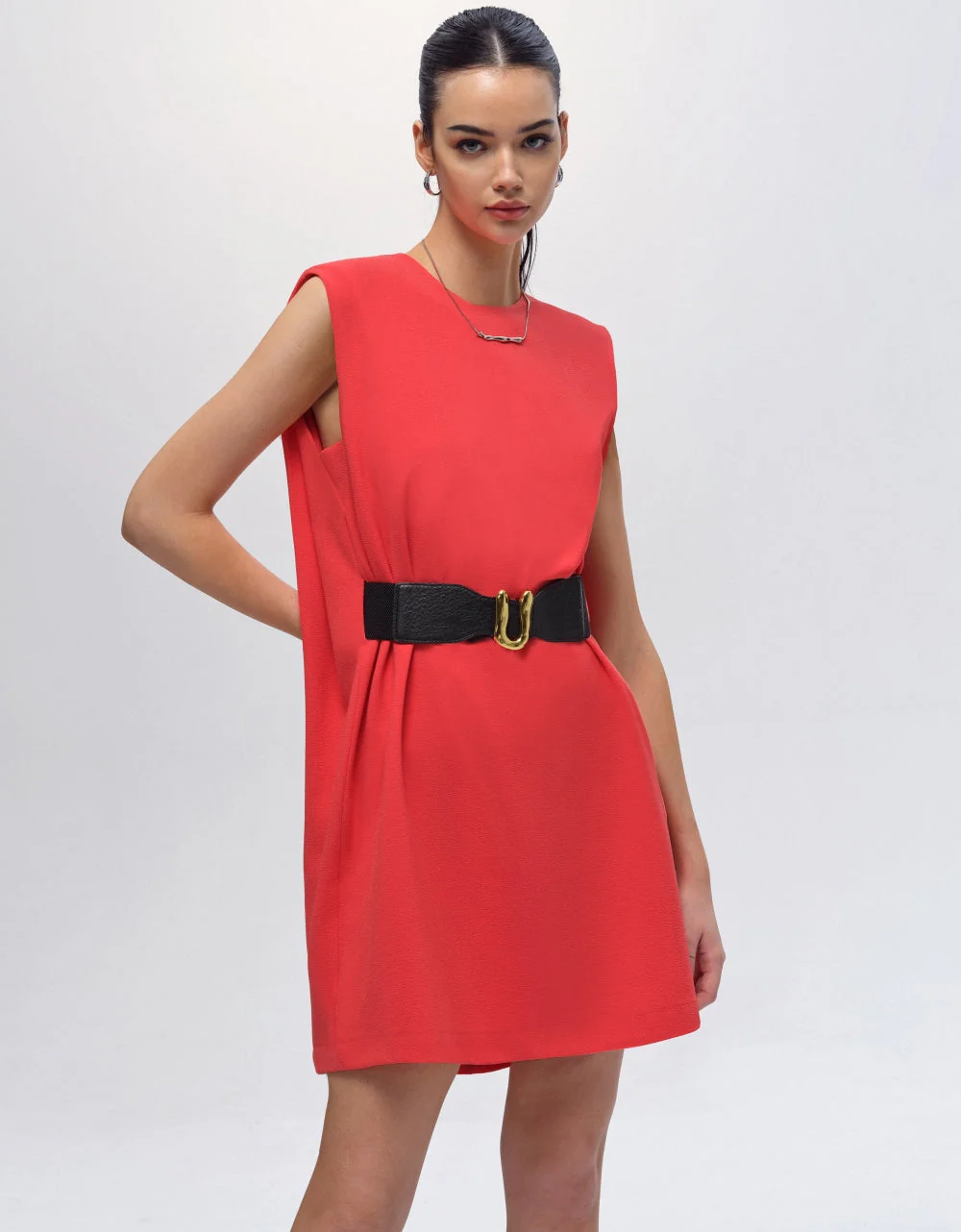 Wide Shoulder Dress - Image 6