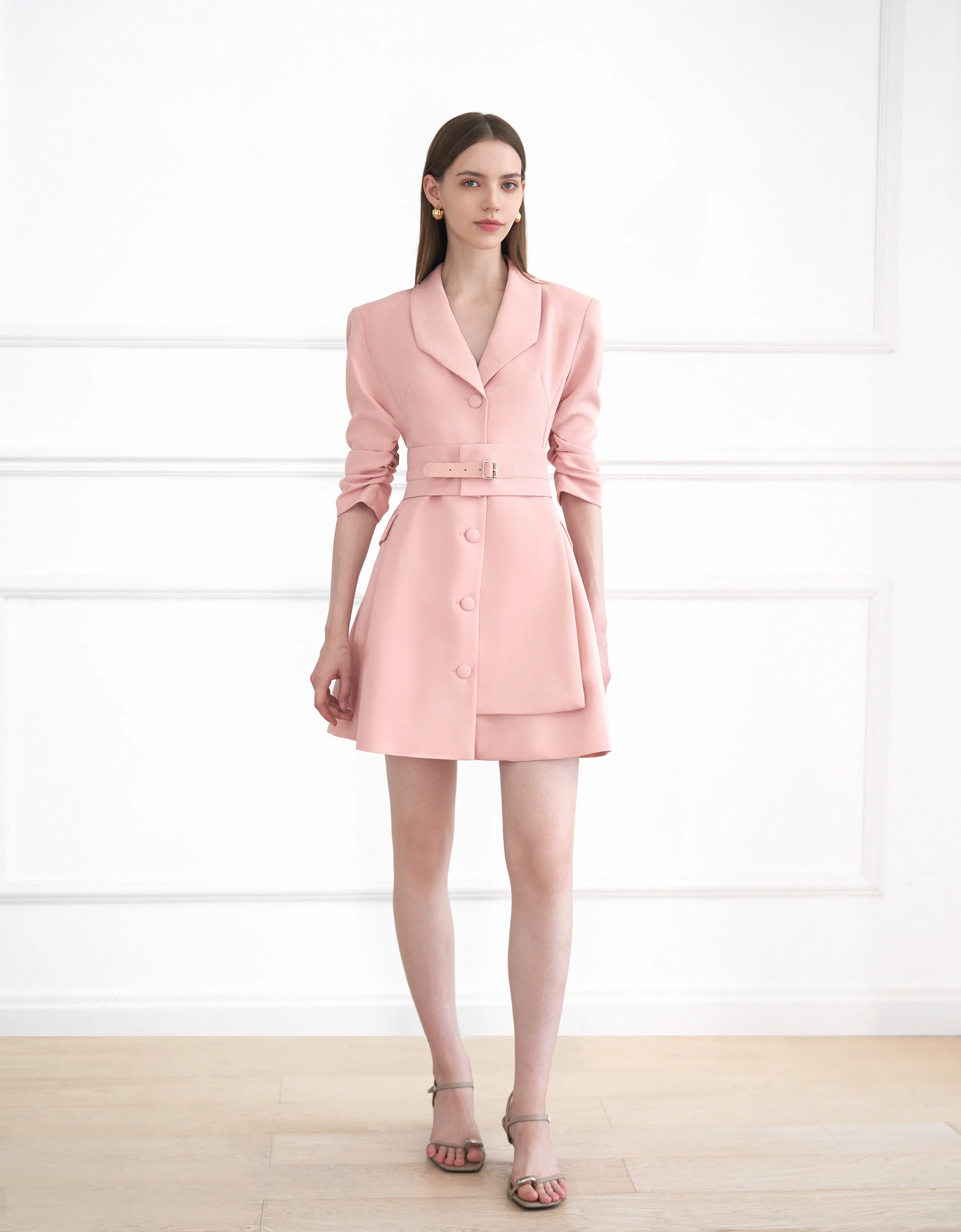 Wide Waistband Suit Dress - Image 3
