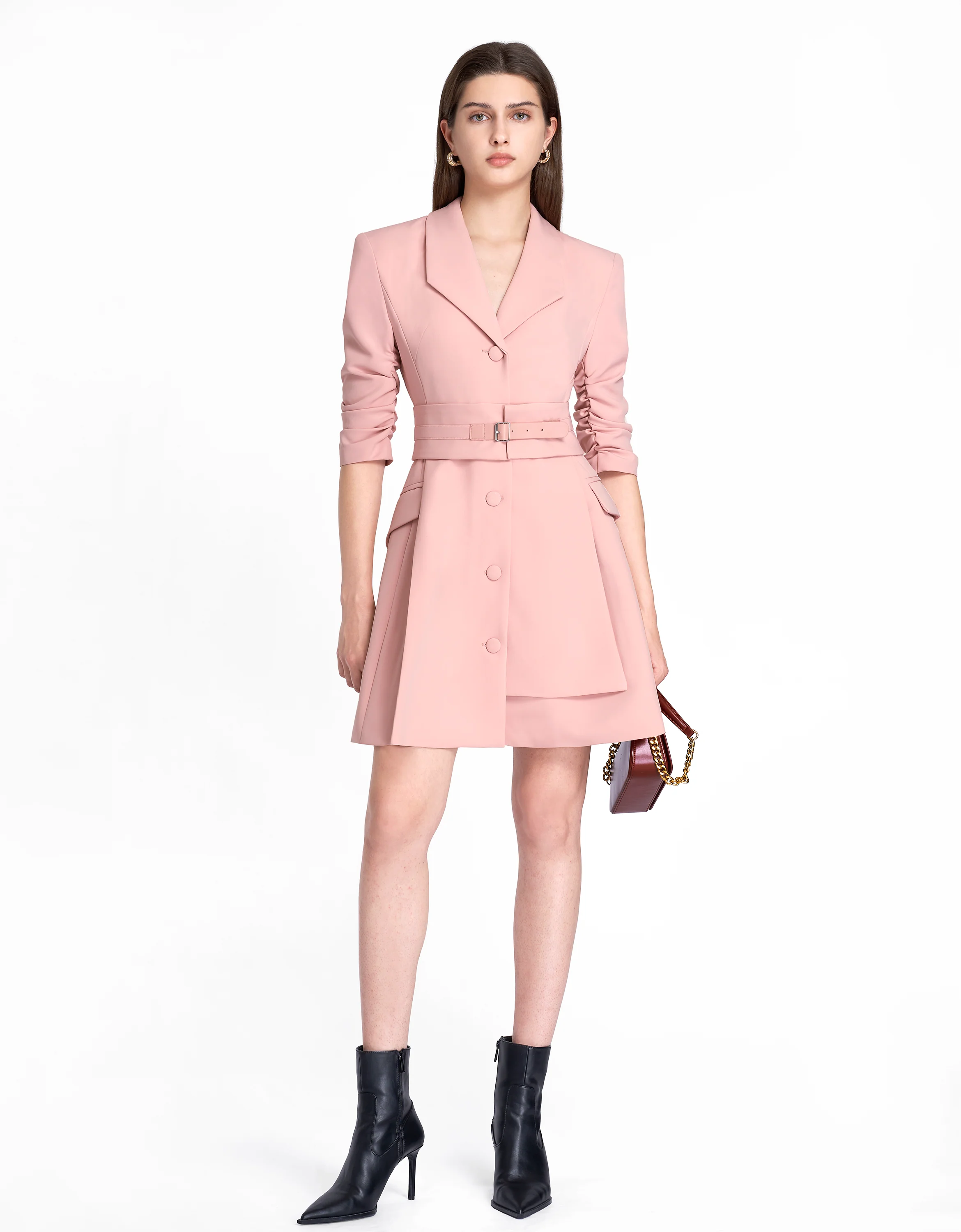 Wide Waistband Suit Dress - Image 5