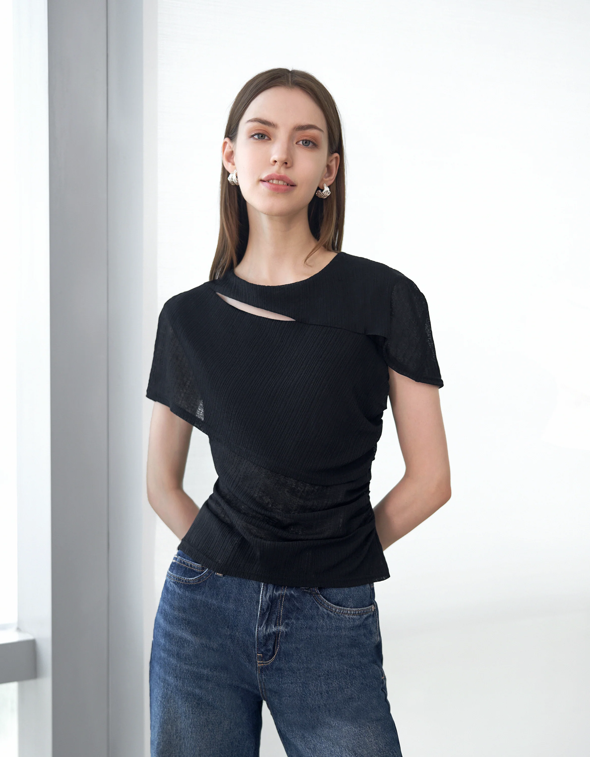 Wrap-style Knit Top - Image 4