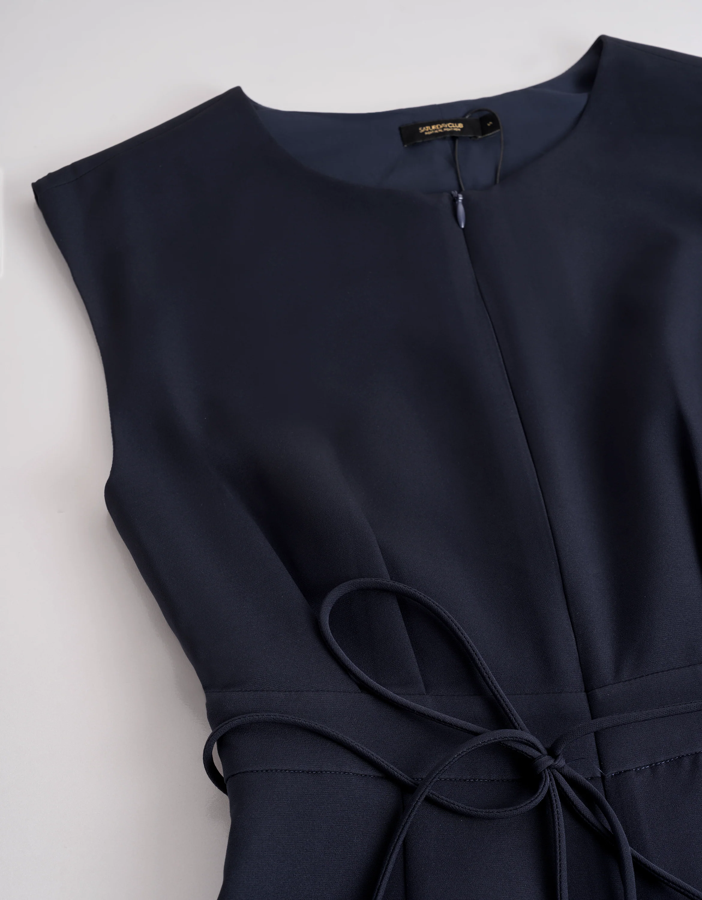 Zip Front Waist Tie Jumpsuit - Image 6